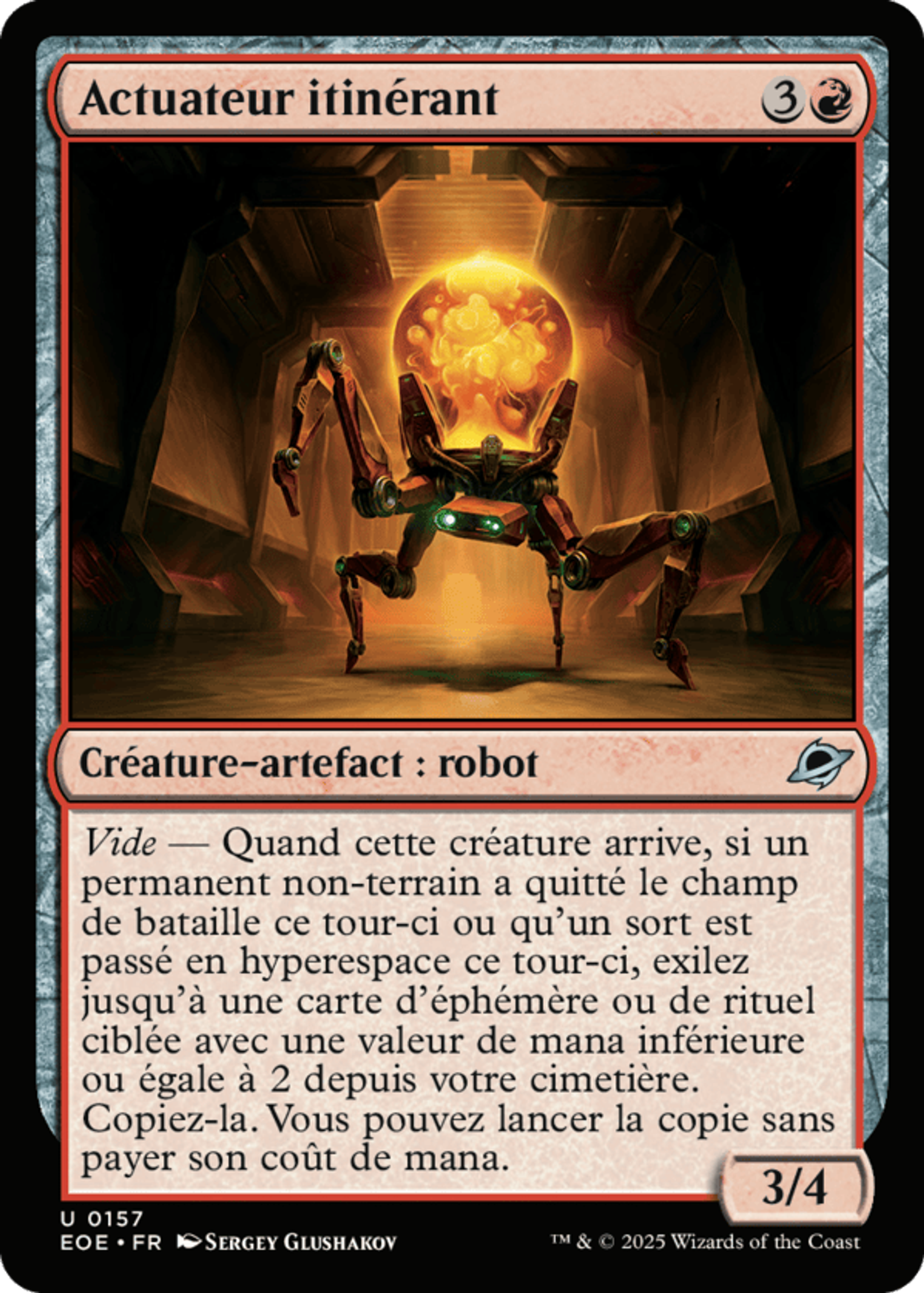 Actuateur itinérant — Edge of Eternities — Magic: The Gathering