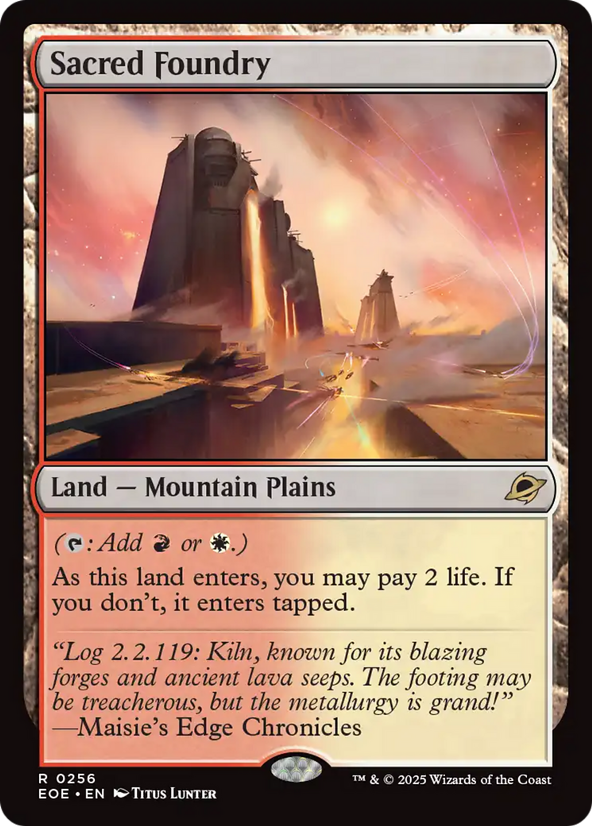 Sacred Foundry — Edge of Eternities — Magic: The Gathering