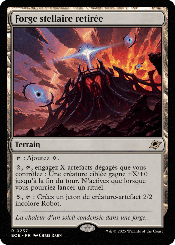 Forge stellaire retirée — Edge of Eternities — Magic: The Gathering