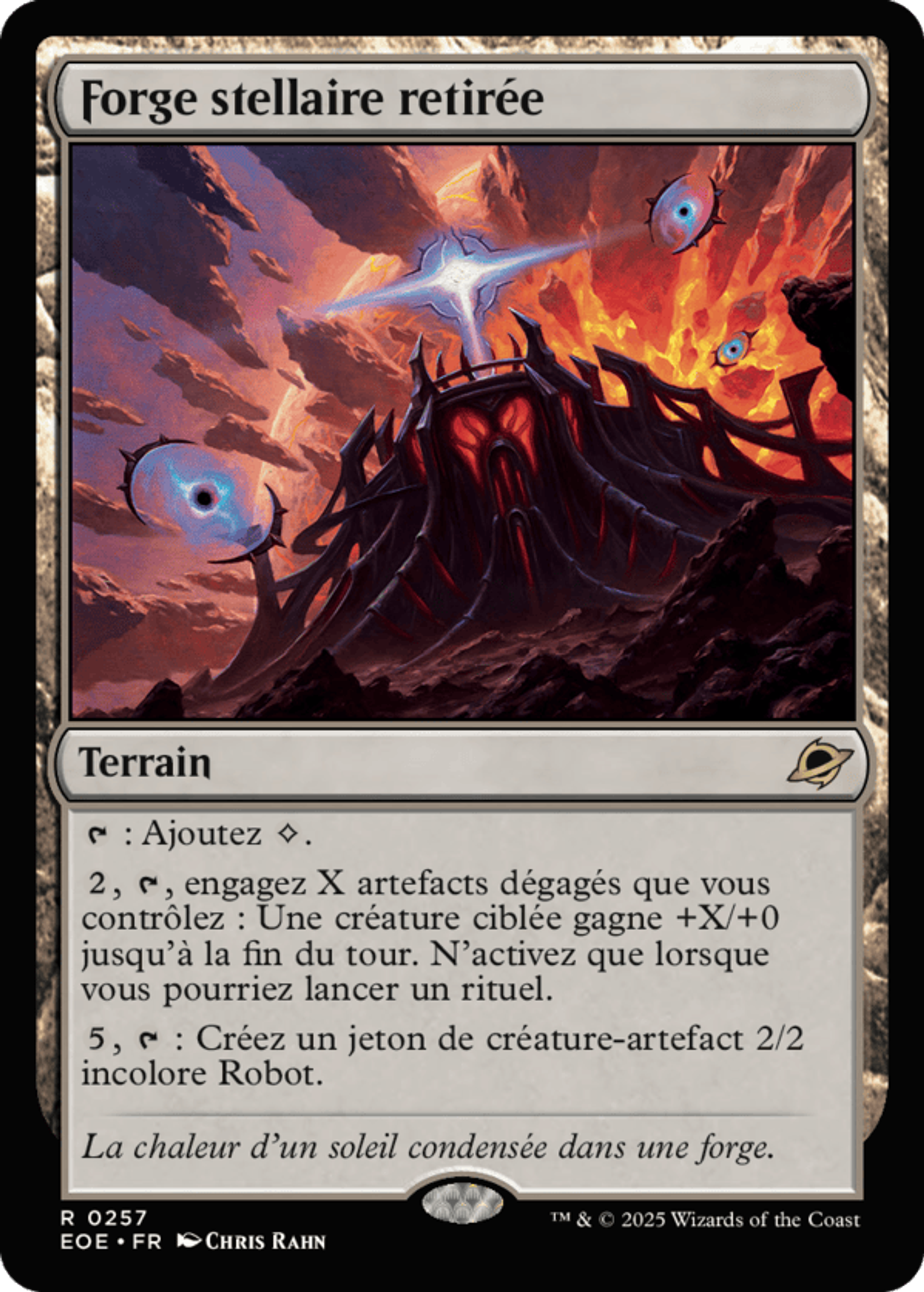 Forge stellaire retirée — Edge of Eternities — Magic: The Gathering