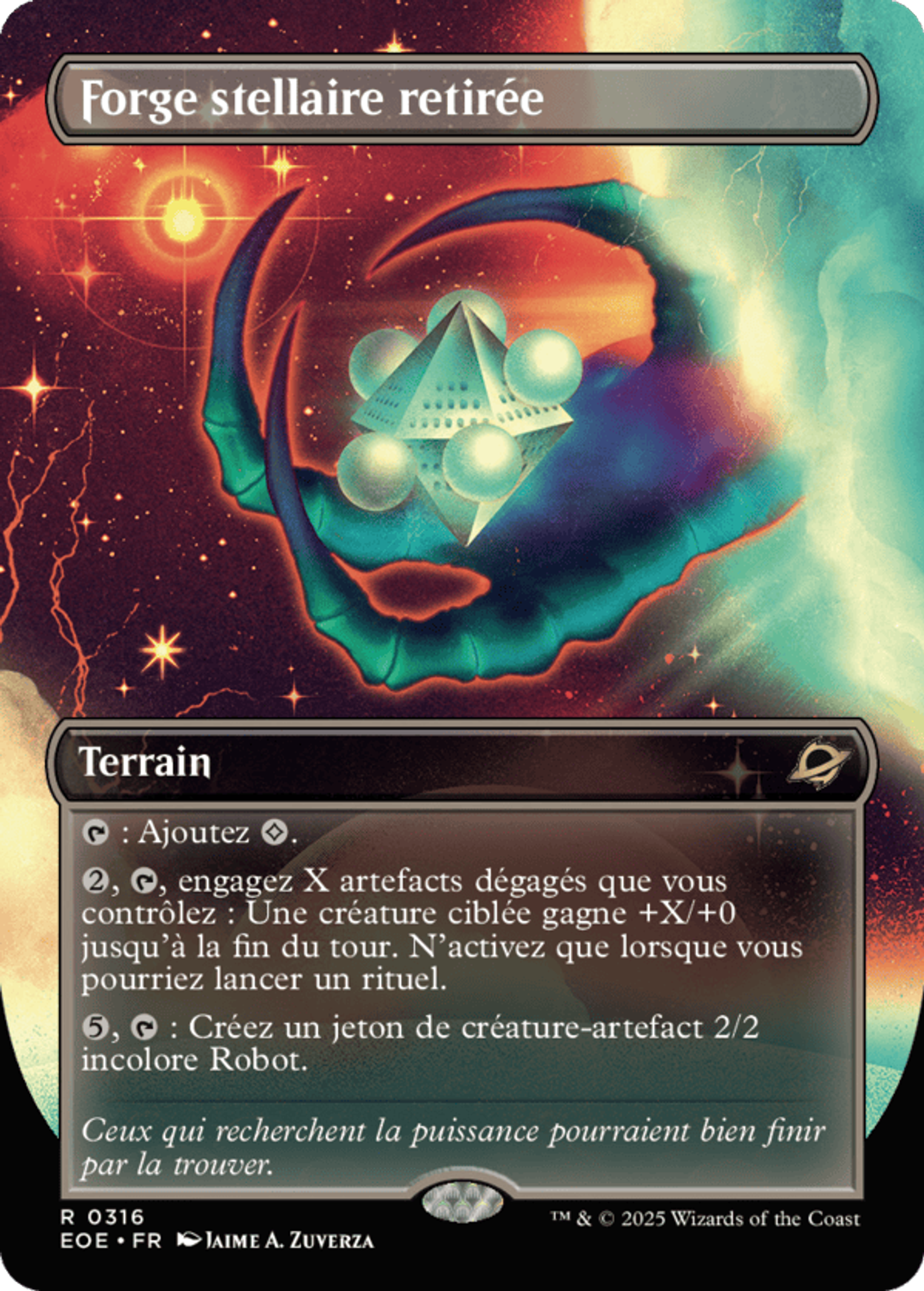Forge stellaire retirée — Edge of Eternities — Magic: The Gathering