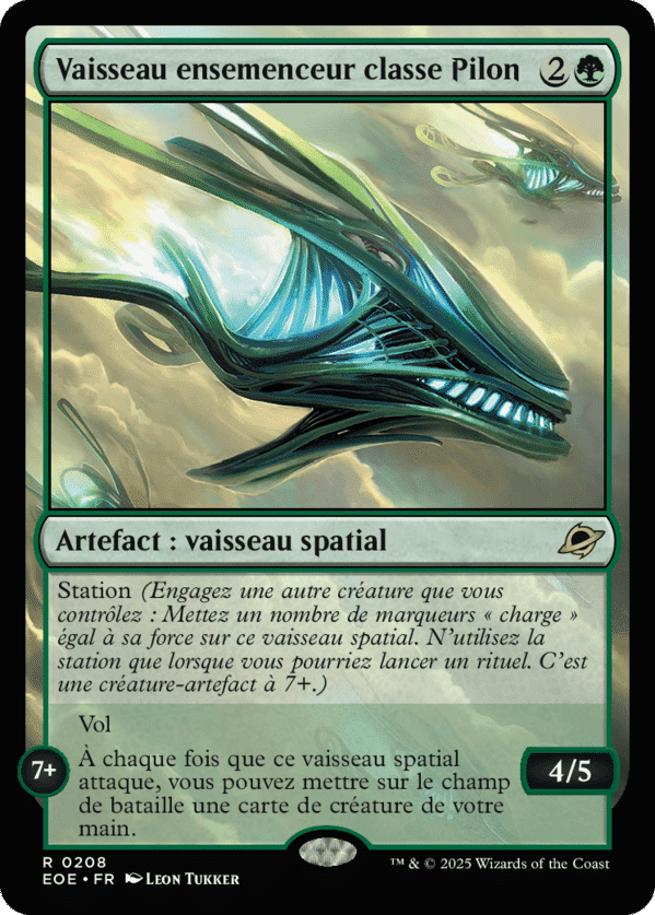 Vaisseau ensemenceur classe Pilon — Edge of Eternities — Magic: The Gathering