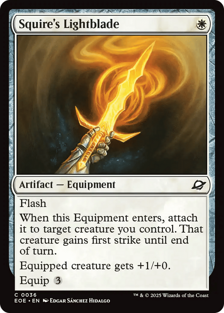 Squire's Lightblade — Edge of Eternities — Magic: The Gathering