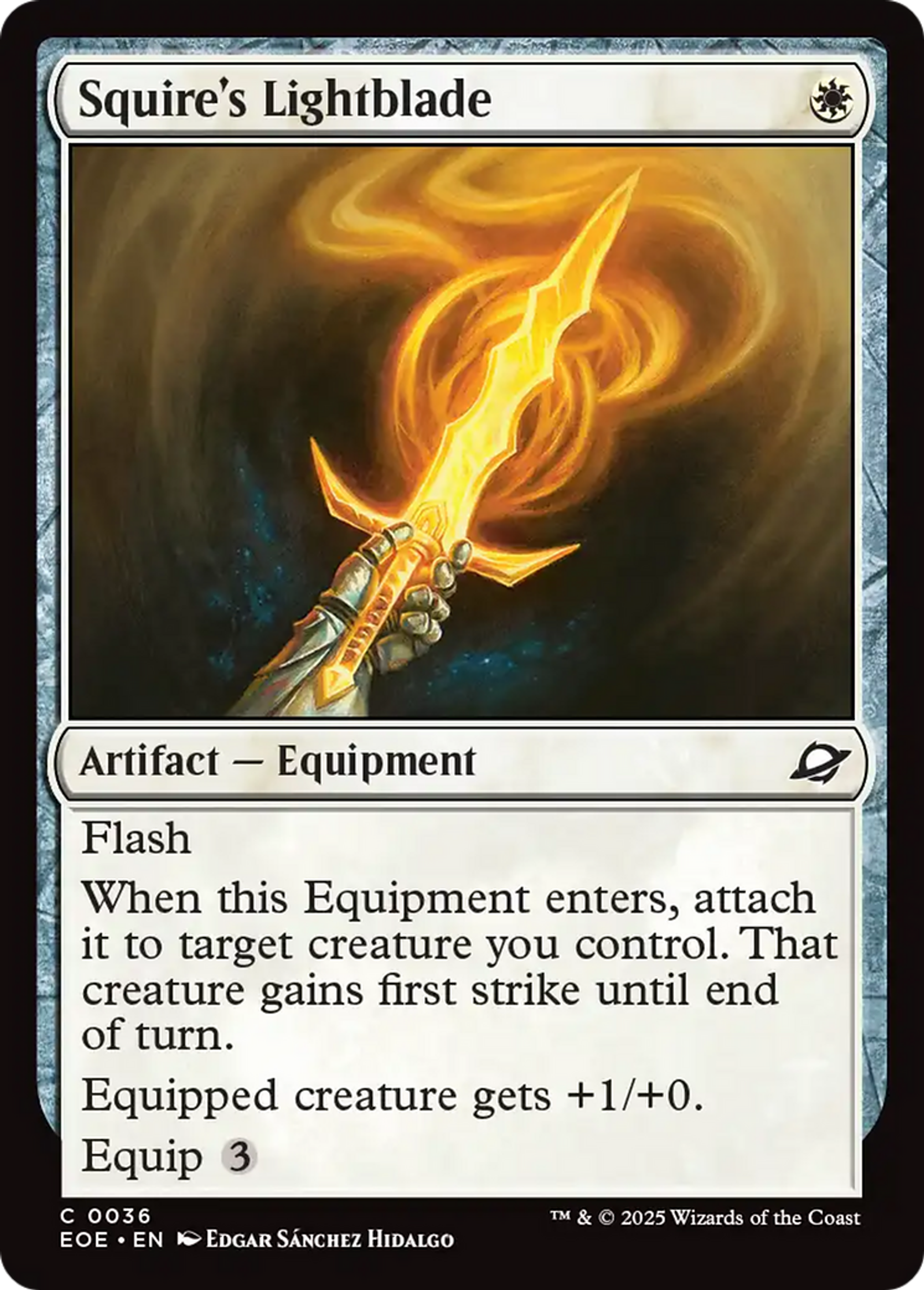 Squire's Lightblade — Edge of Eternities — Magic: The Gathering