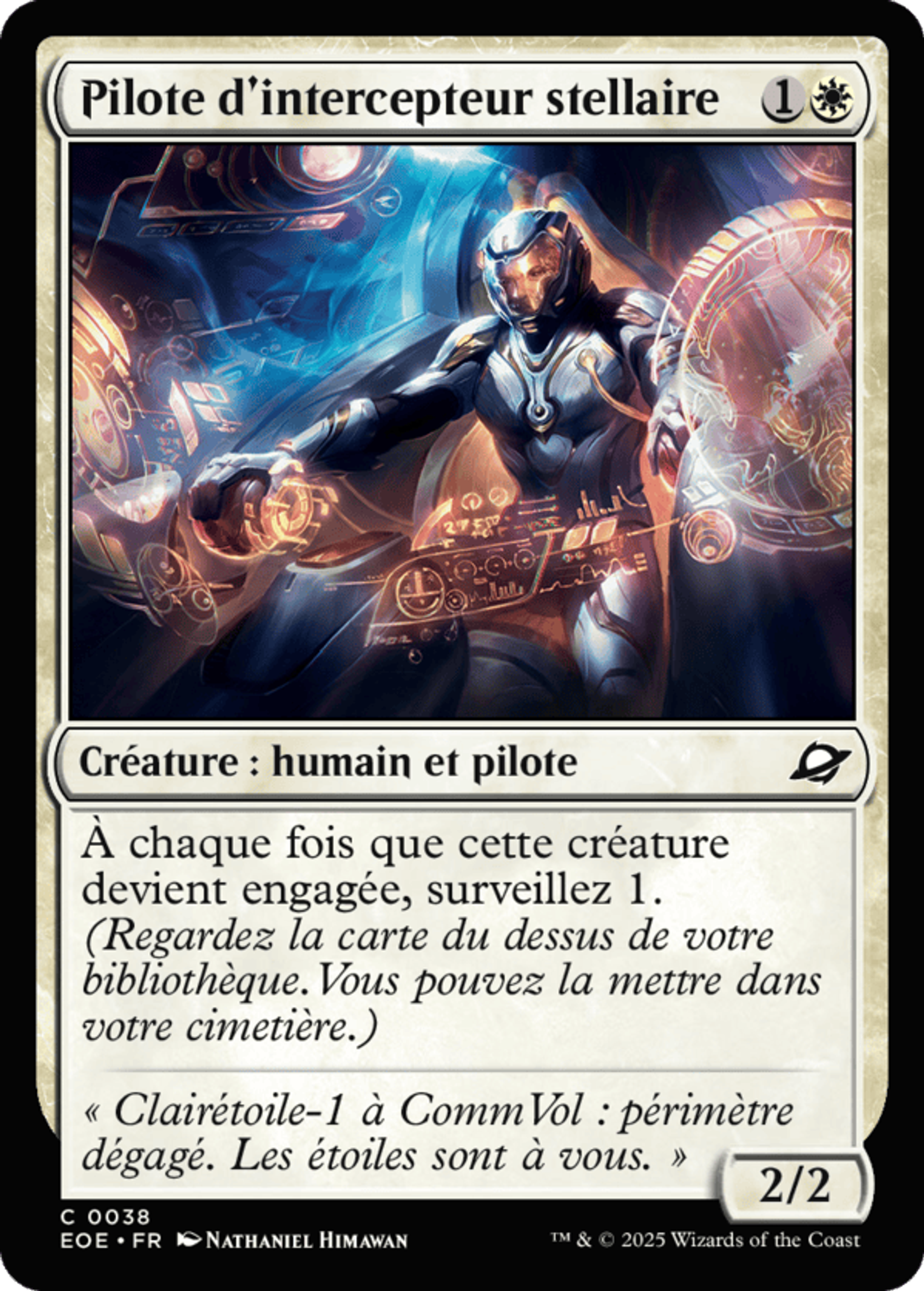 Pilote d'intercepteur stellaire — Edge of Eternities — Magic: The Gathering