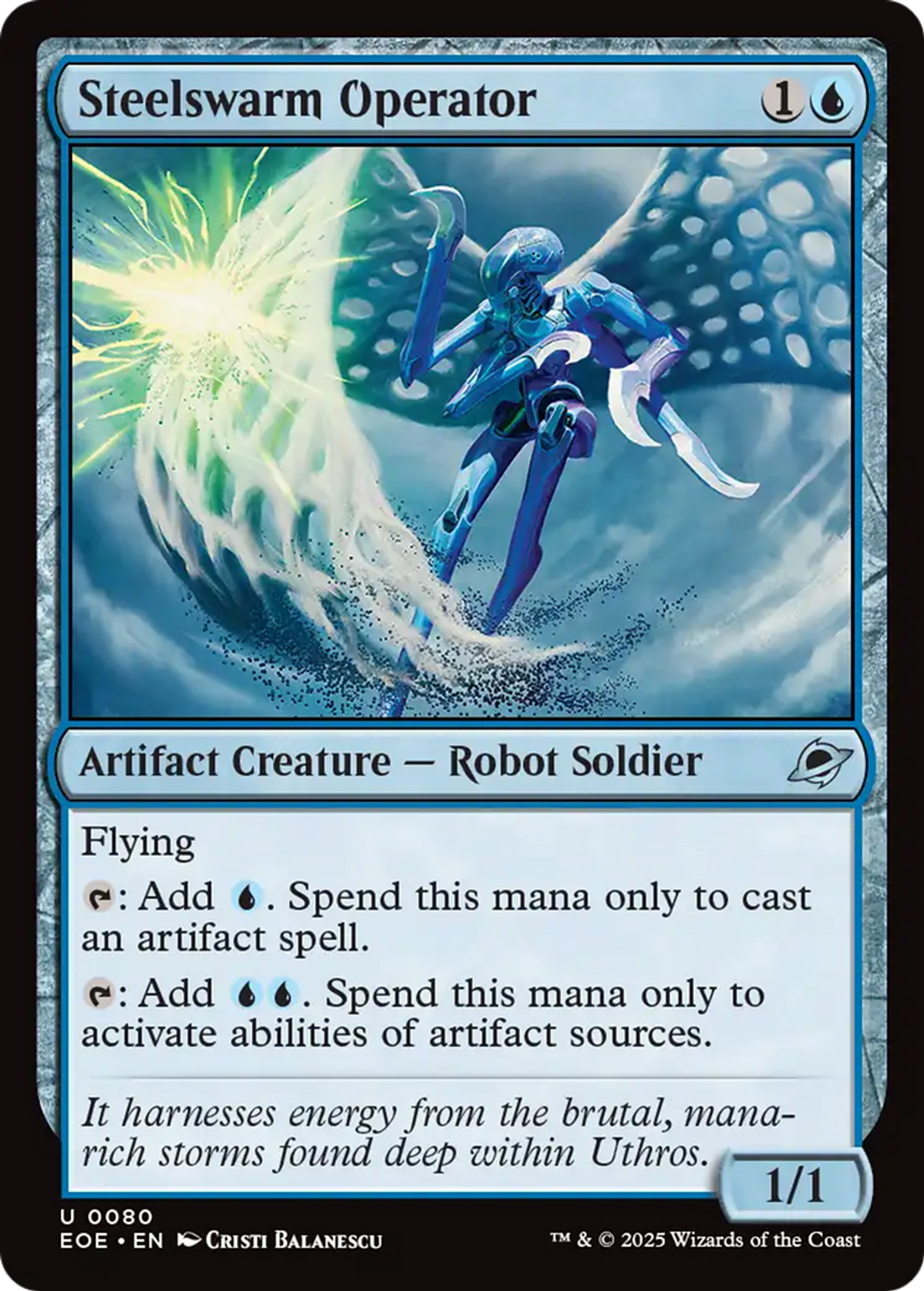 Opérateur essaimdacier — Edge of Eternities — Magic: The Gathering