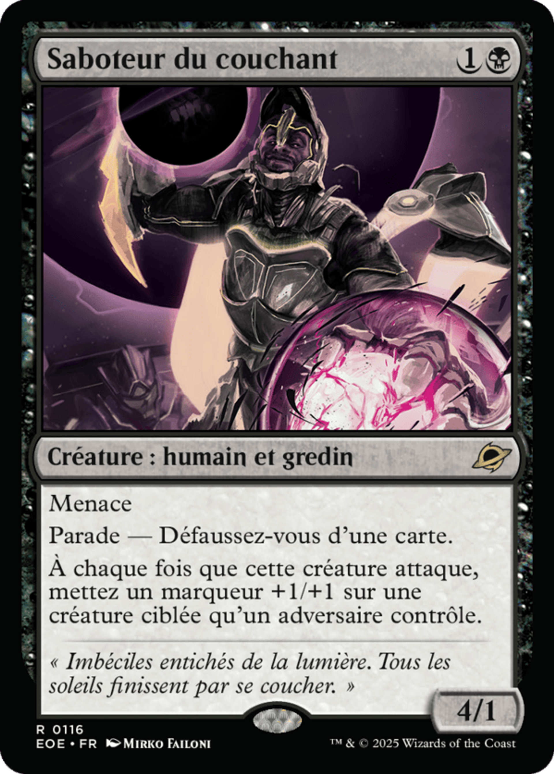 Saboteur du couchant — Edge of Eternities — Magic: The Gathering