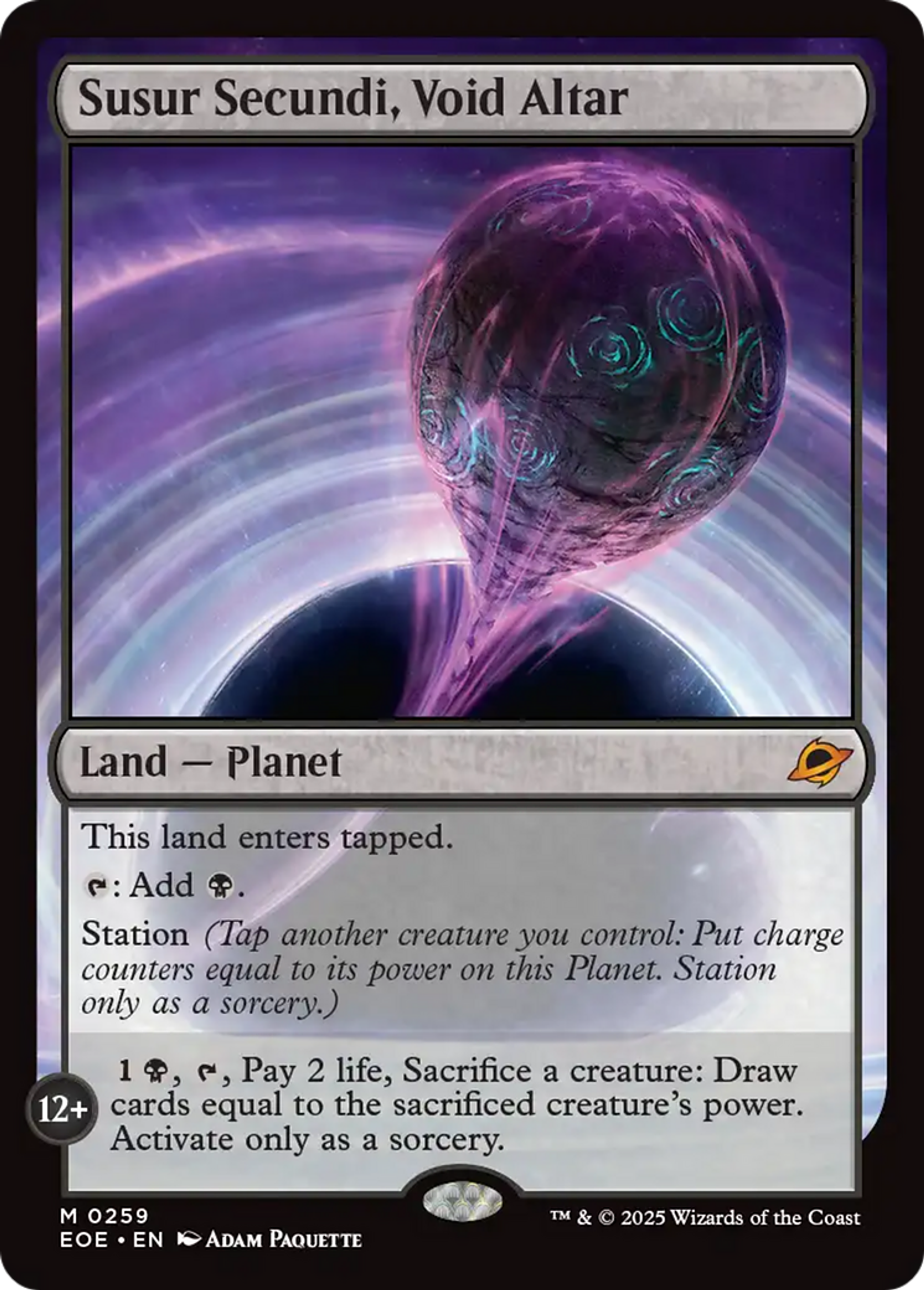 Susur Secundi, autel du Vide — Edge of Eternities — Magic: The Gathering