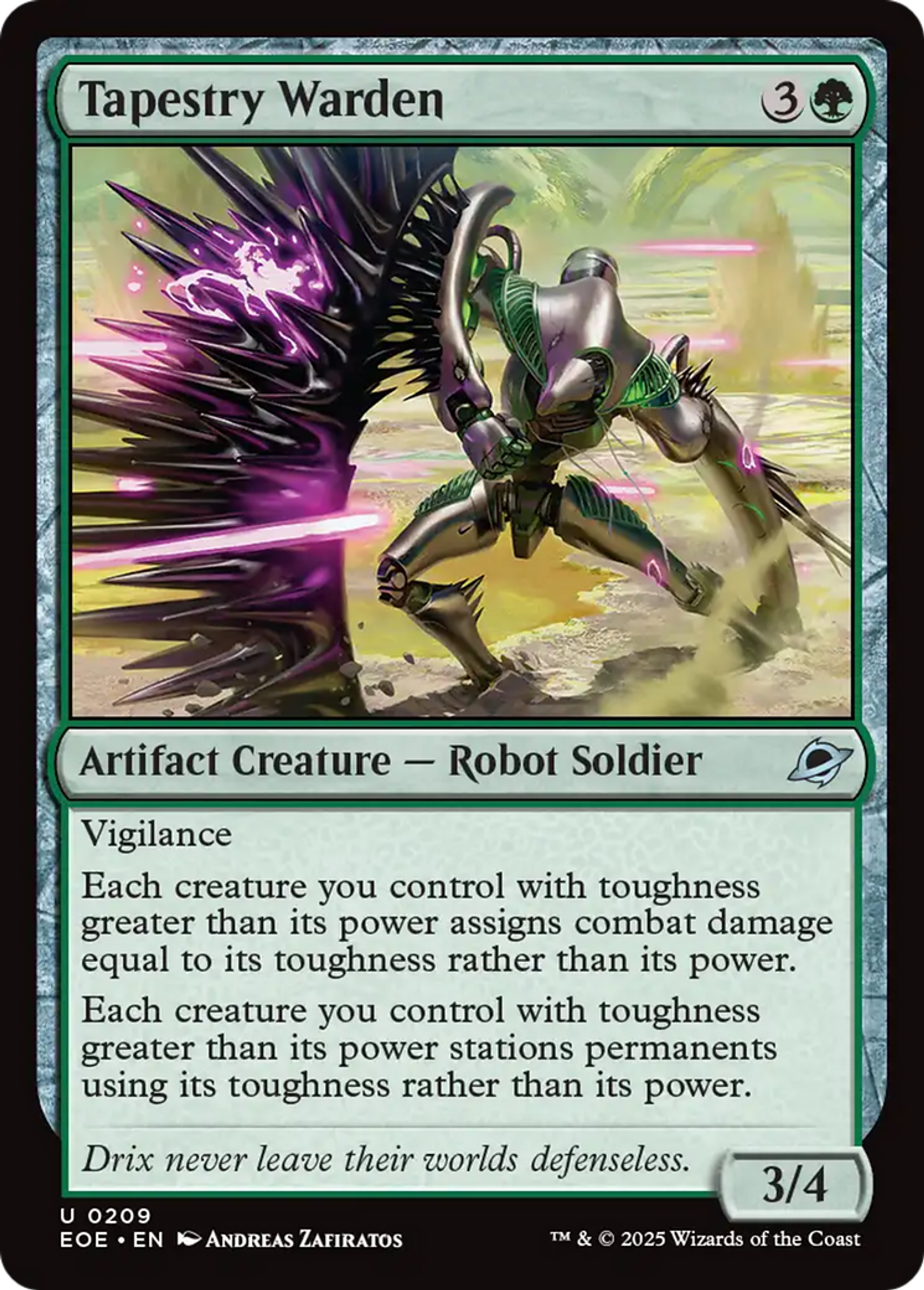 Tapestry Warden — Edge of Eternities — Magic: The Gathering
