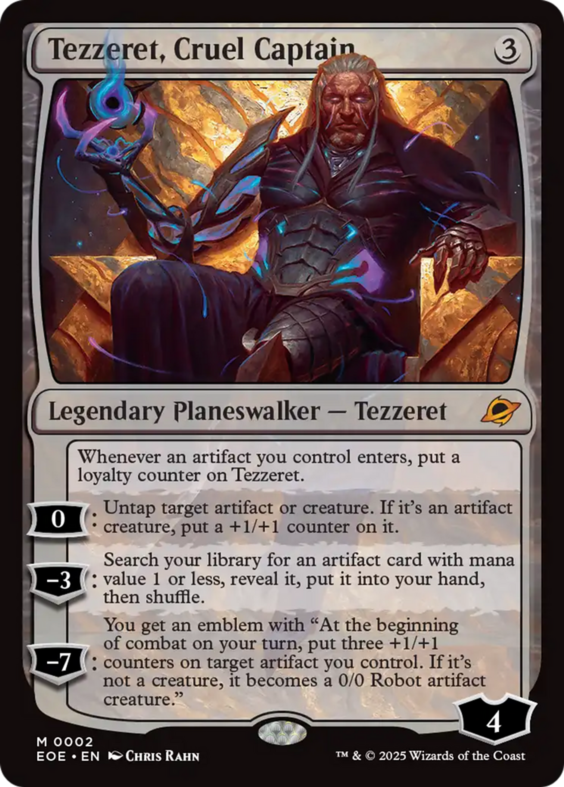 Tezzeret, capitaine cruel — Edge of Eternities — Magic: The Gathering
