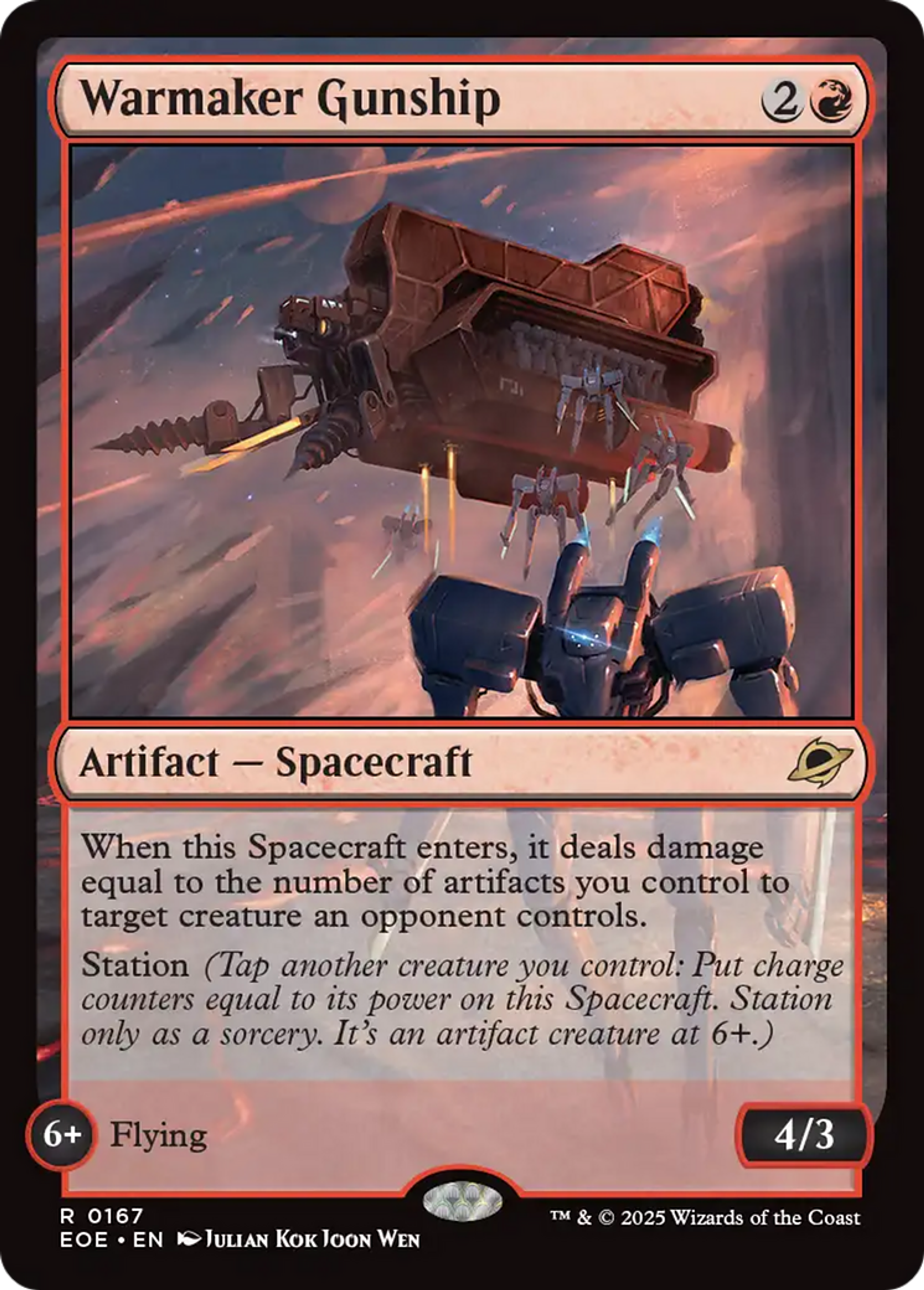 Canonnière du faiseur de guerre — Edge of Eternities — Magic: The Gathering