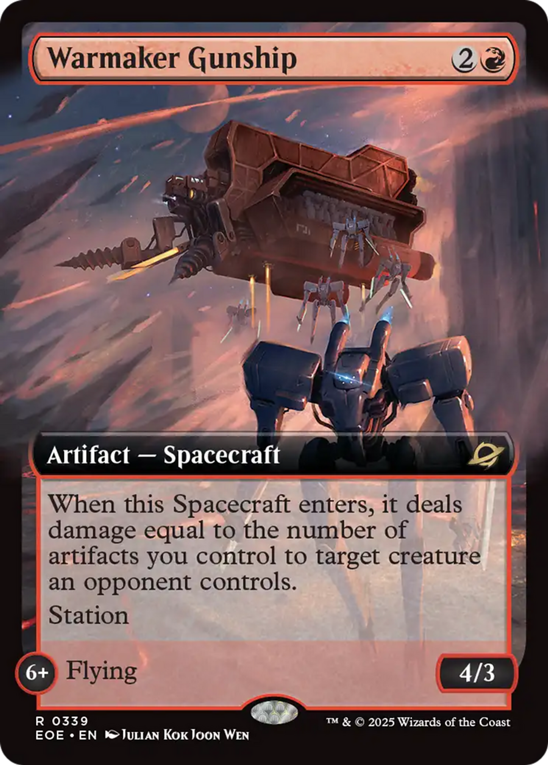 Canonnière du faiseur de guerre — Edge of Eternities — Magic: The Gathering