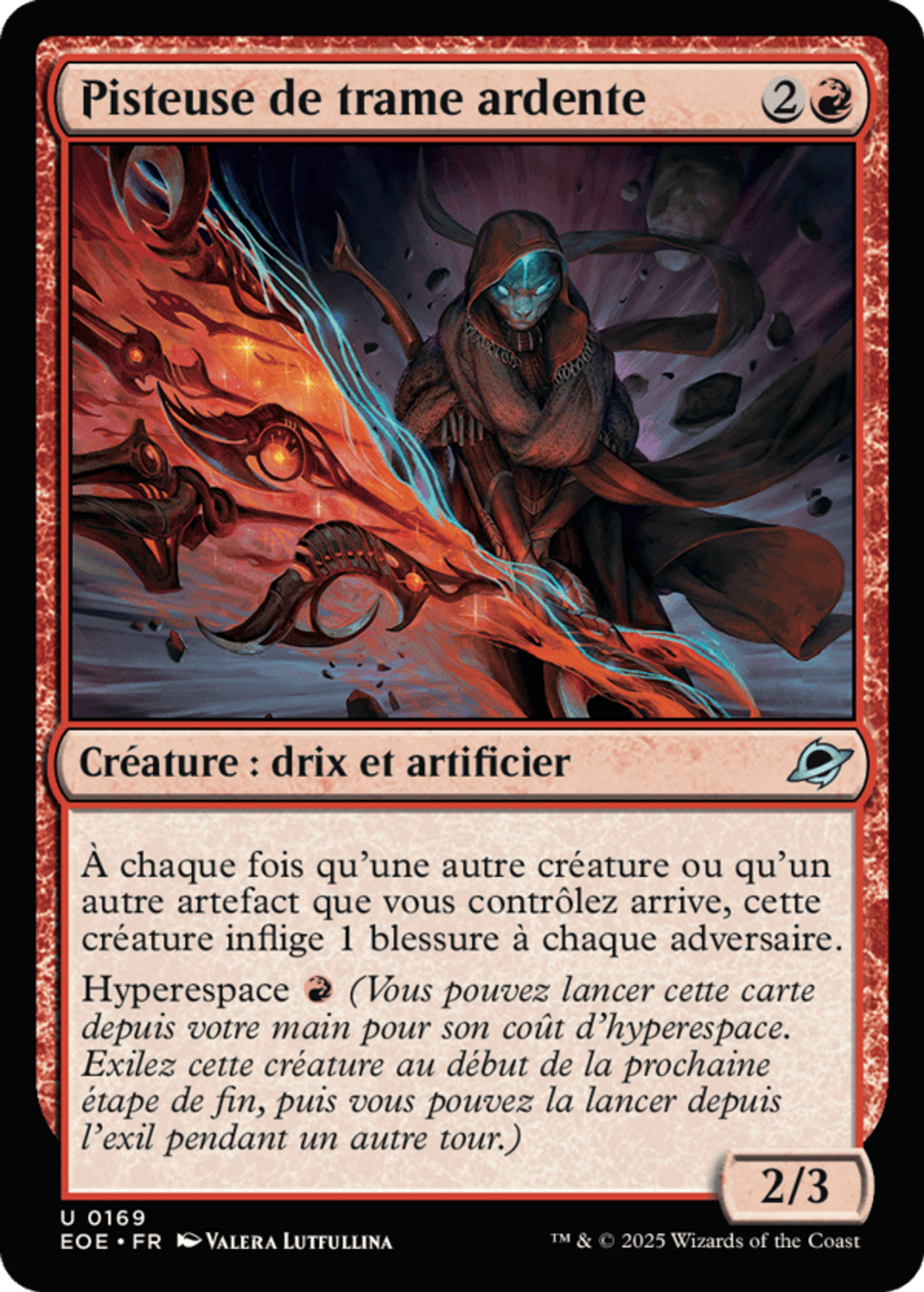 Pisteuse de trame ardente — Edge of Eternities — Magic: The Gathering