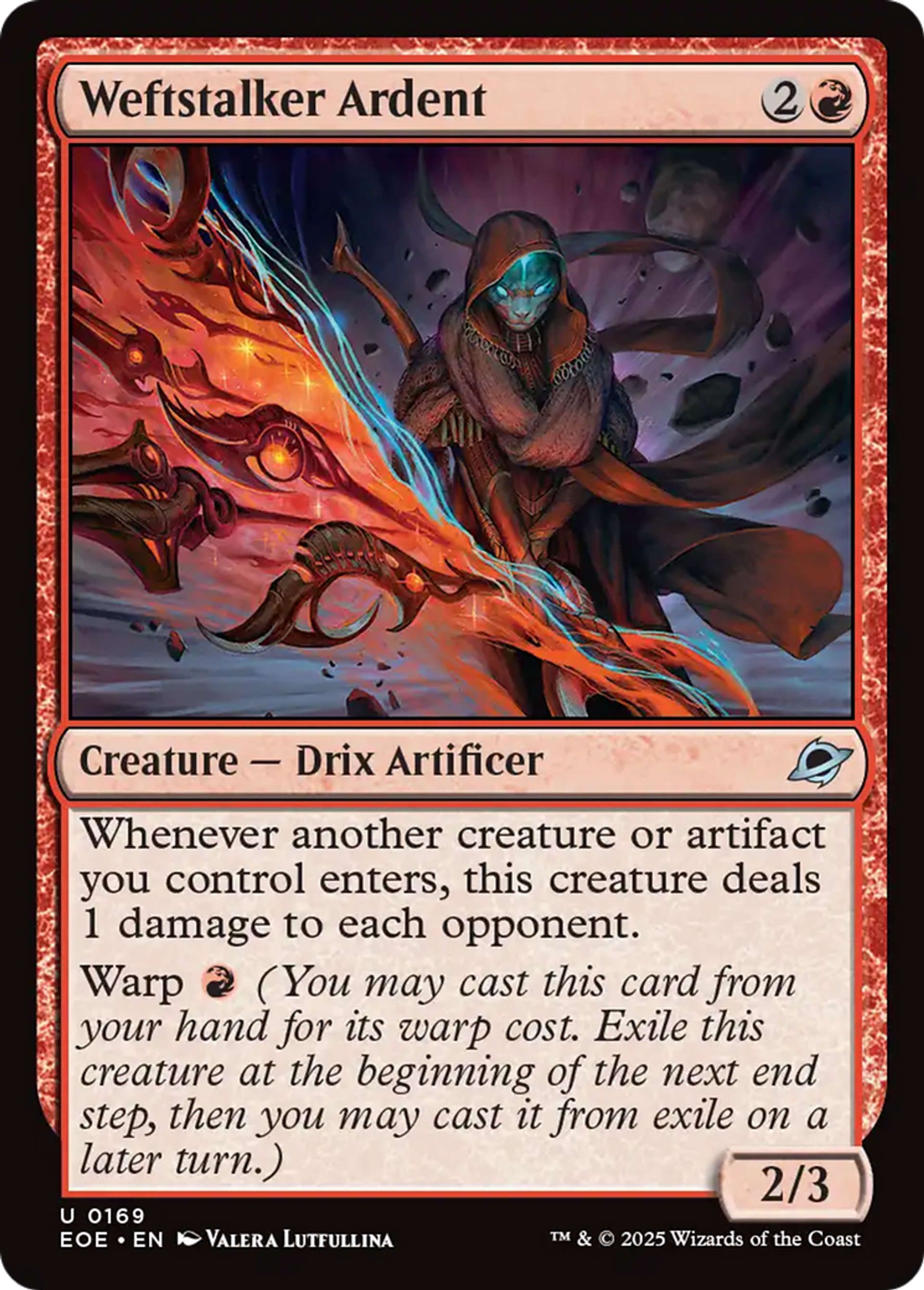 Pisteuse de trame ardente — Edge of Eternities — Magic: The Gathering