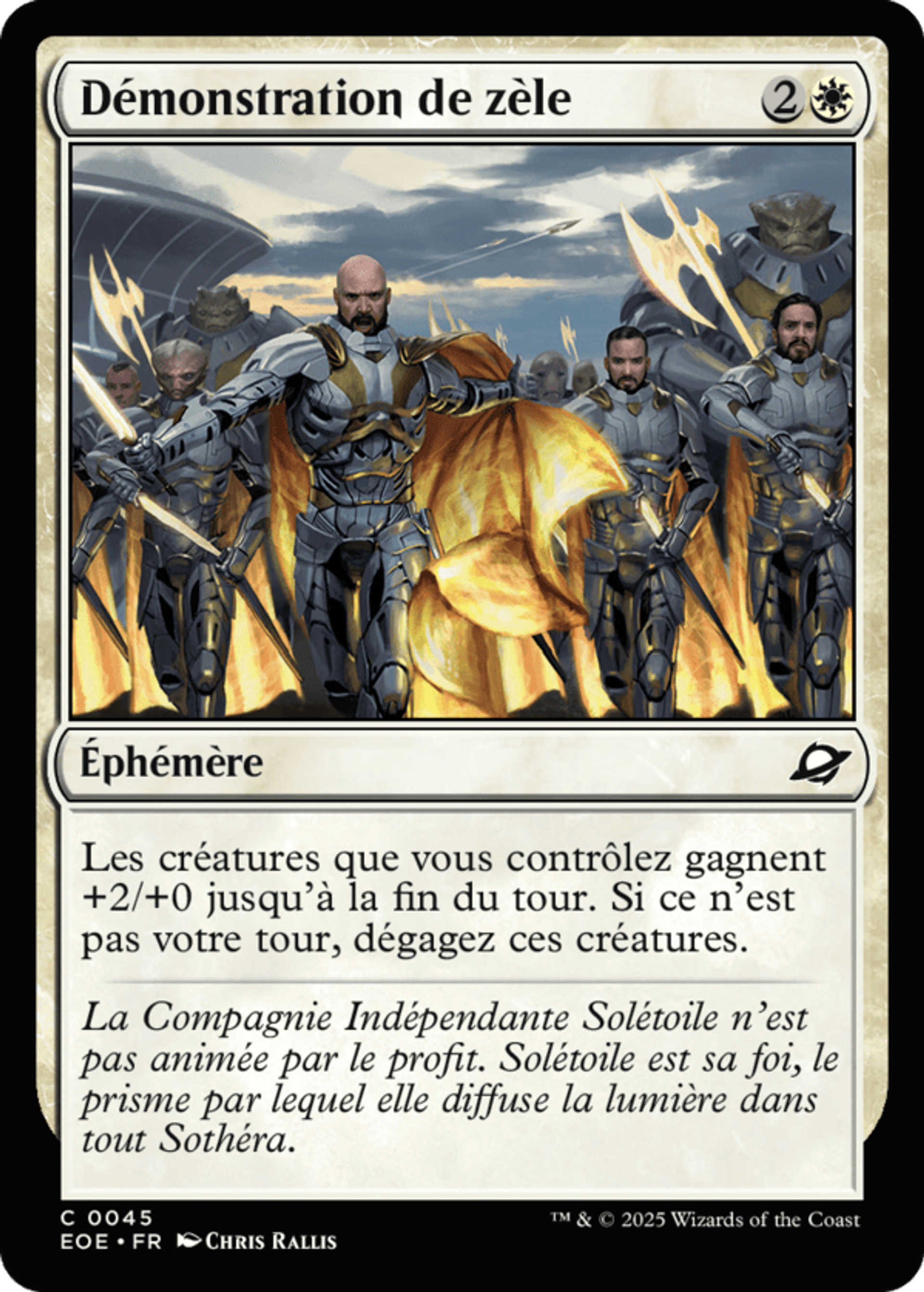 Démonstration de zèle — Edge of Eternities — Magic: The Gathering
