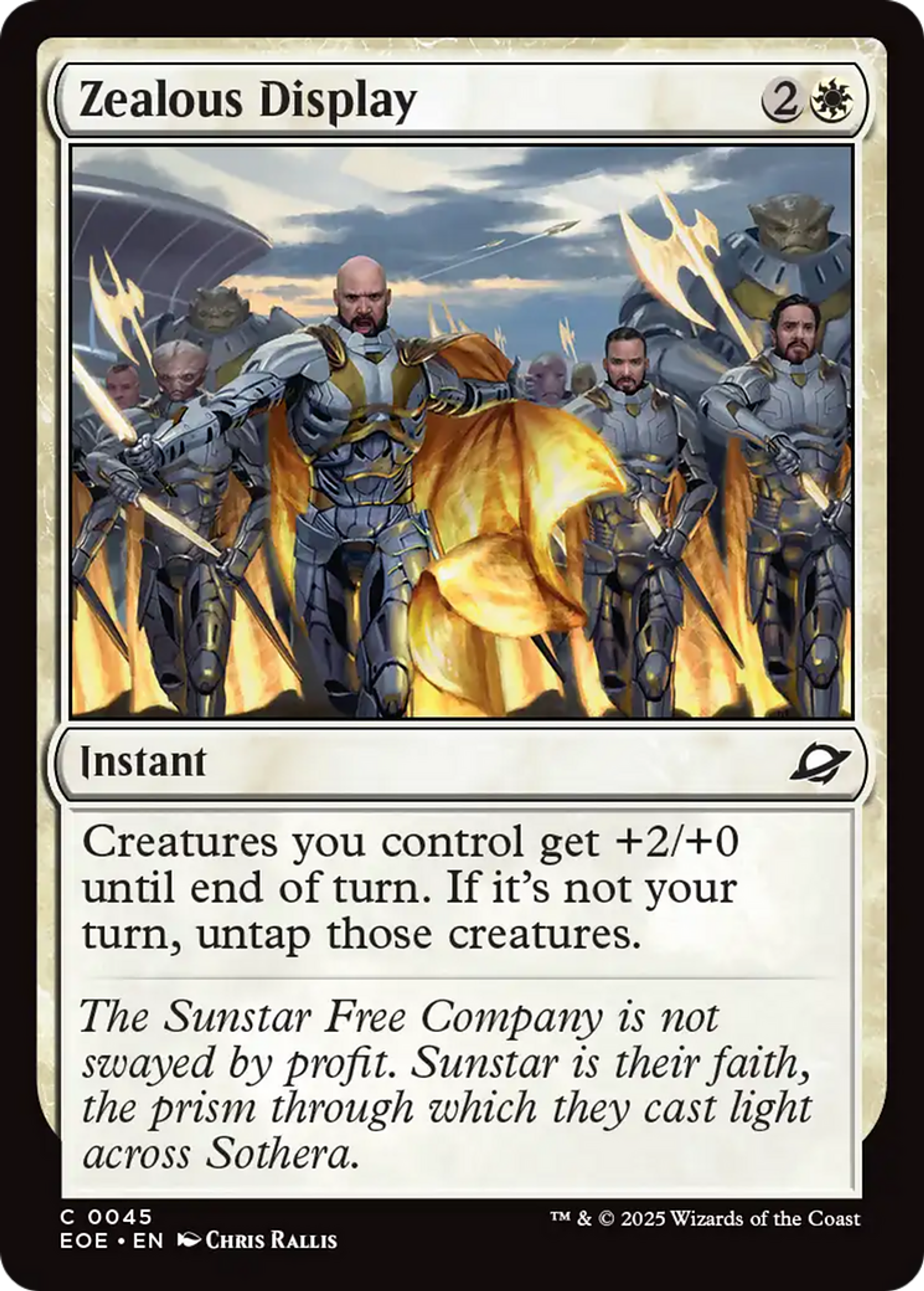 Démonstration de zèle — Edge of Eternities — Magic: The Gathering