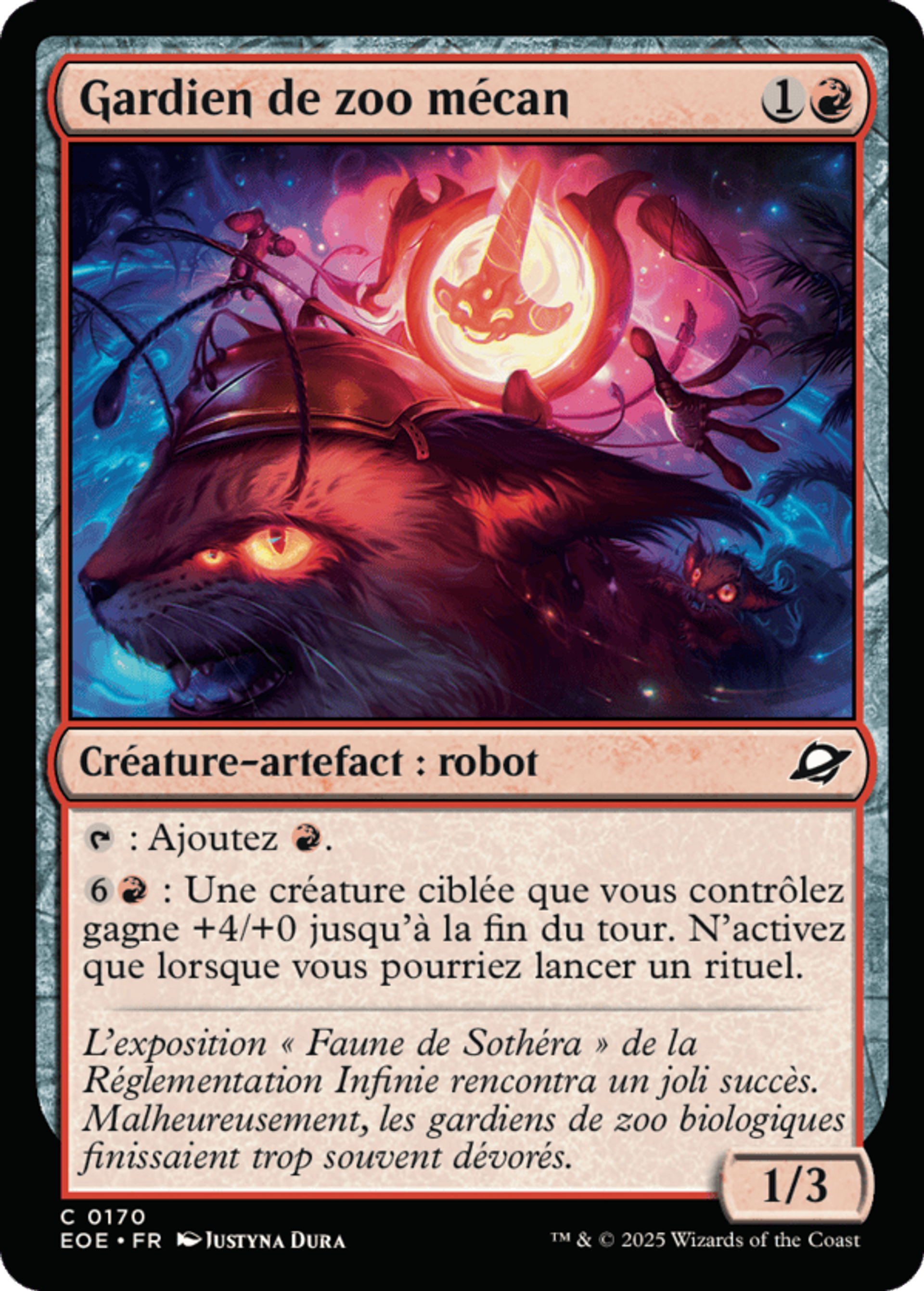 Gardien de zoo mécan — Edge of Eternities — Magic: The Gathering