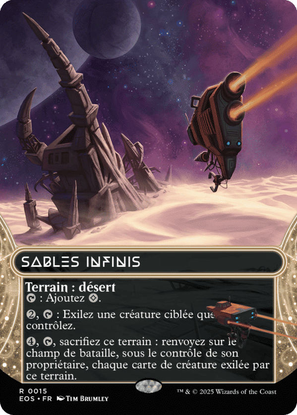 Sables infinis — Edge of Eternities: Stellar Sights — Magic: The Gathering