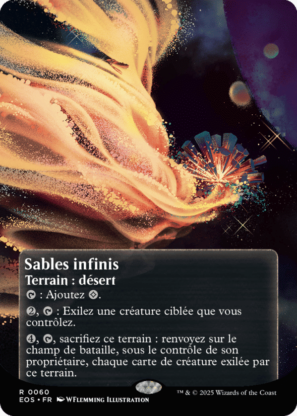 Sables infinis — Edge of Eternities: Stellar Sights — Magic: The Gathering