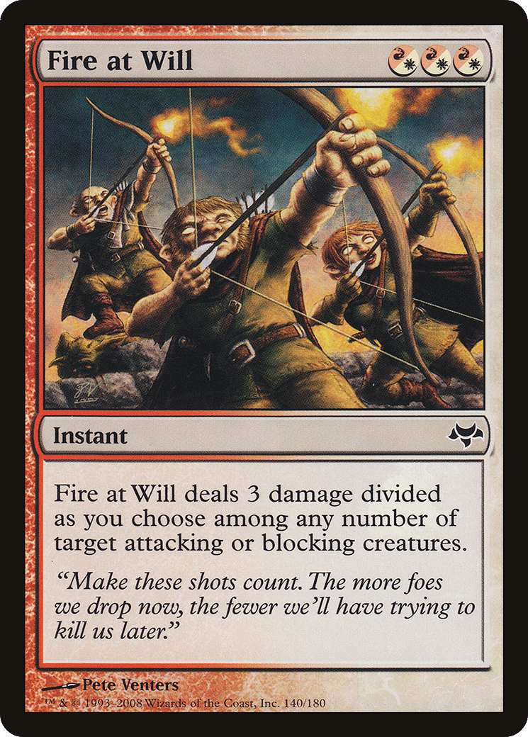 Fire at Will — Eventide — Magic: The Gathering