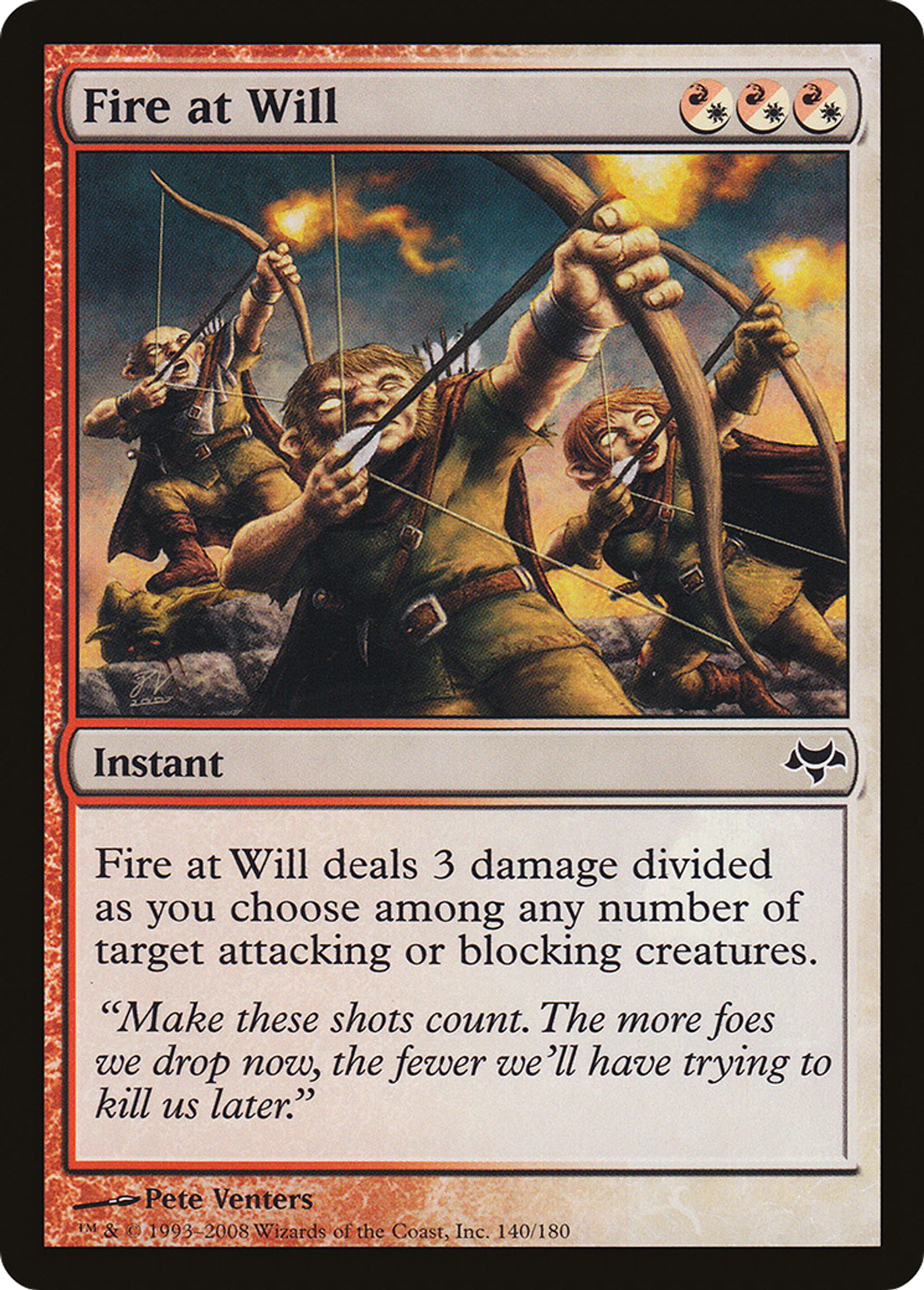 Fire at Will — Eventide — Magic: The Gathering