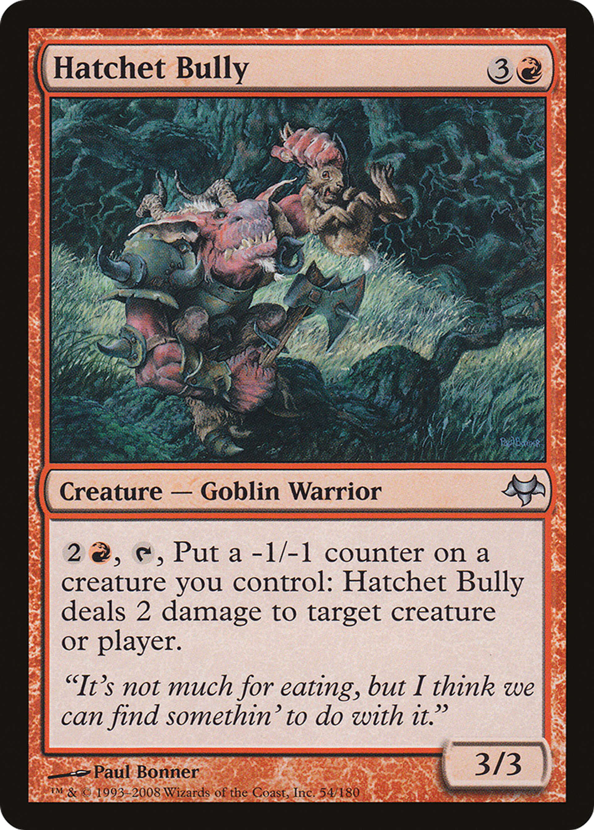 Hatchet Bully — Eventide — Magic: The Gathering