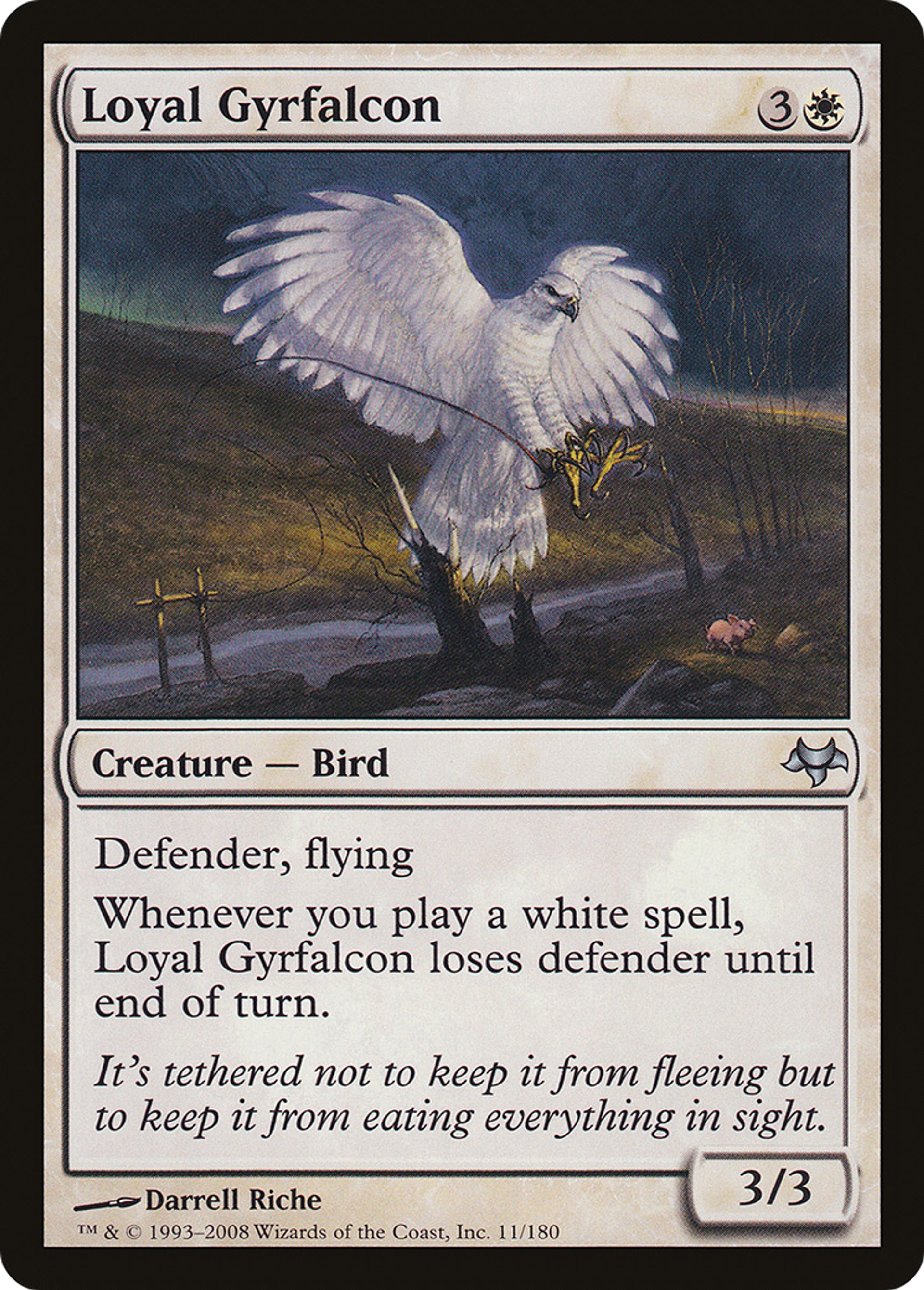 Faucon gerfaut fidèle — Eventide — Magic: The Gathering
