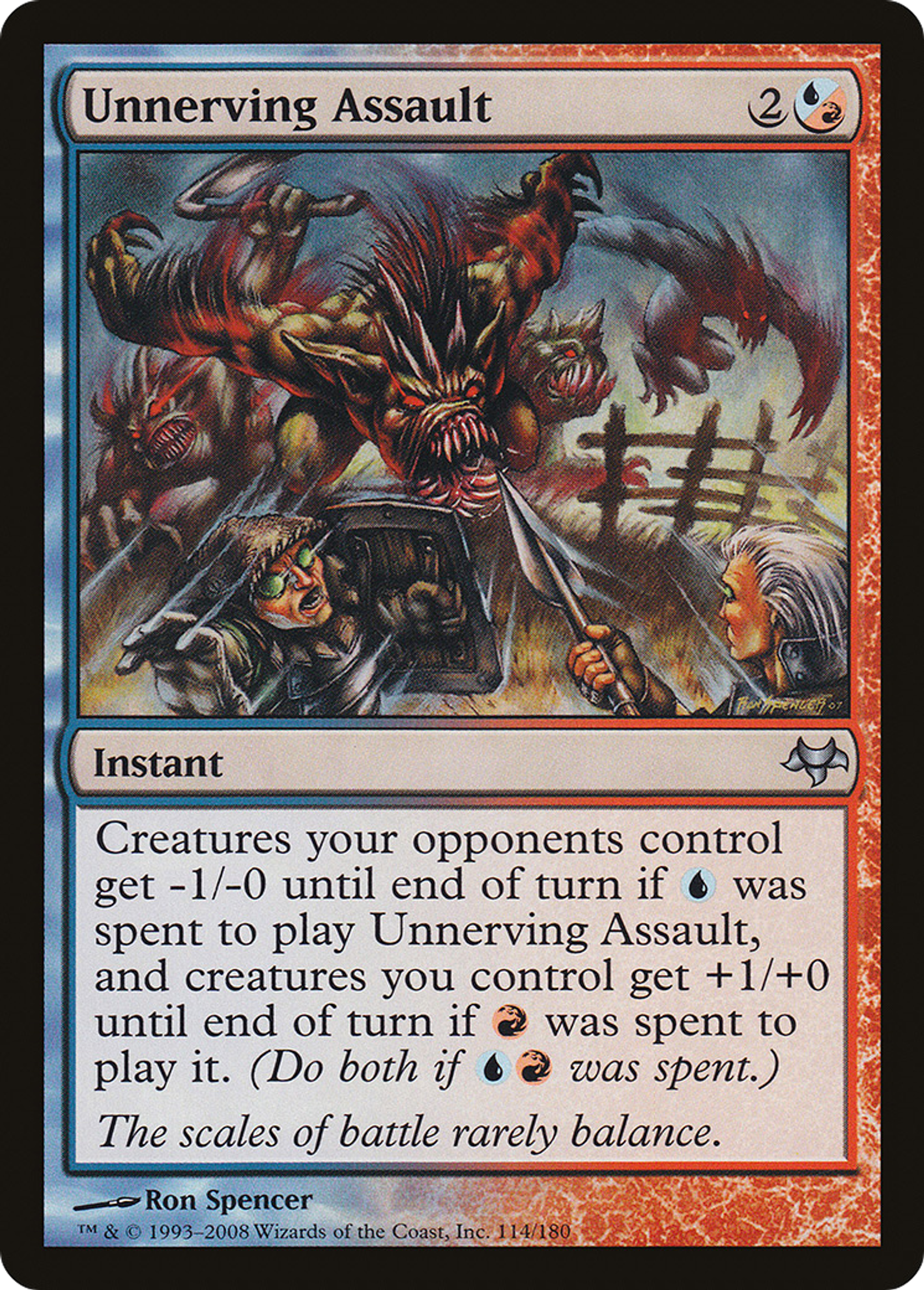 Unnerving Assault — Eventide — Magic: The Gathering