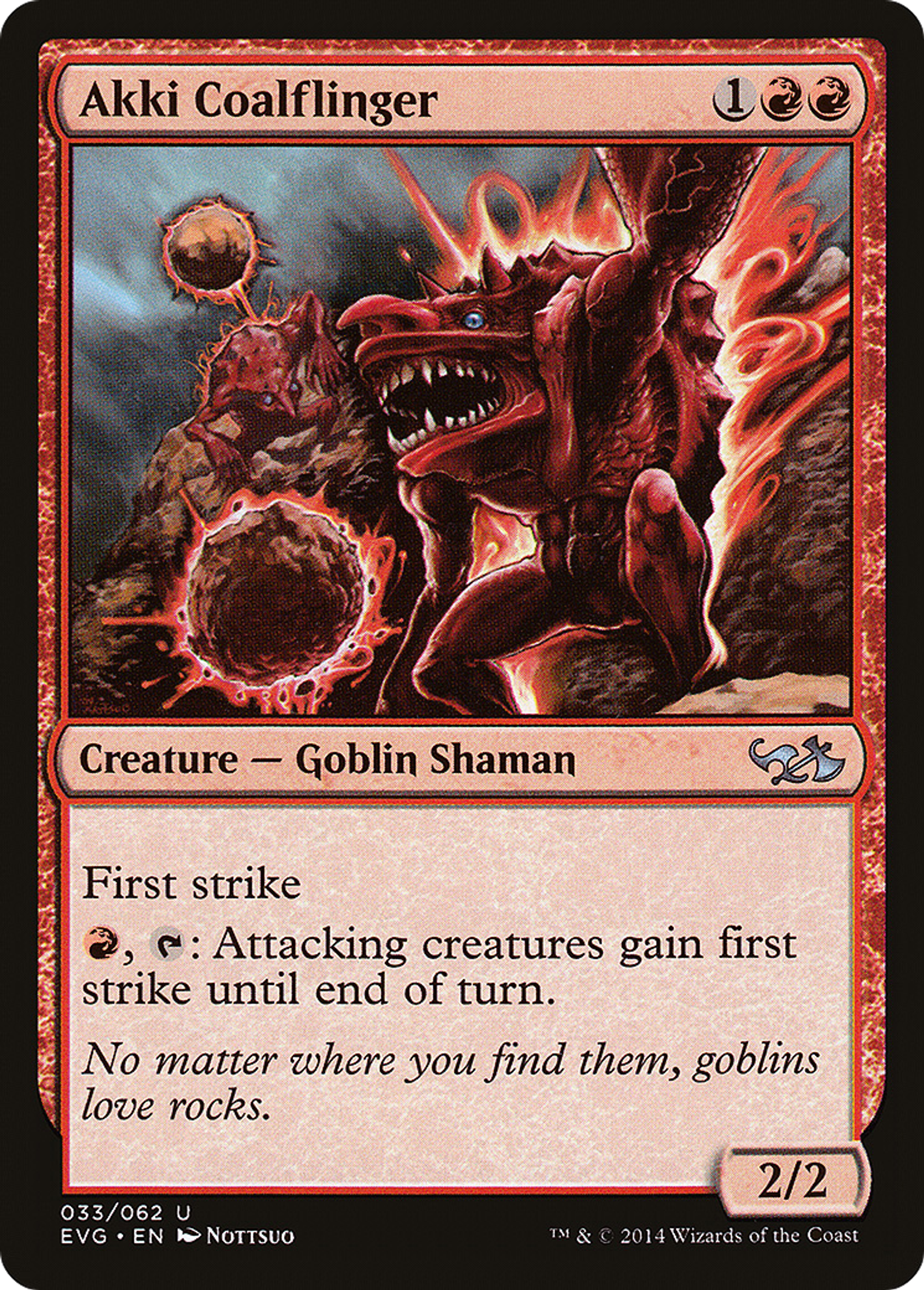 Akki Coalflinger — Duel Decks Anthology: Elves vs. Goblins — Magic: The Gathering
