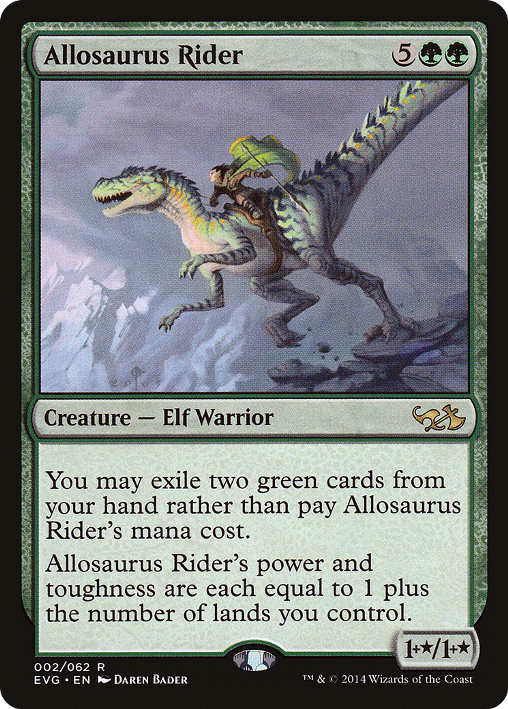 Allosaurus Rider — Duel Decks Anthology: Elves vs. Goblins — Magic: The Gathering