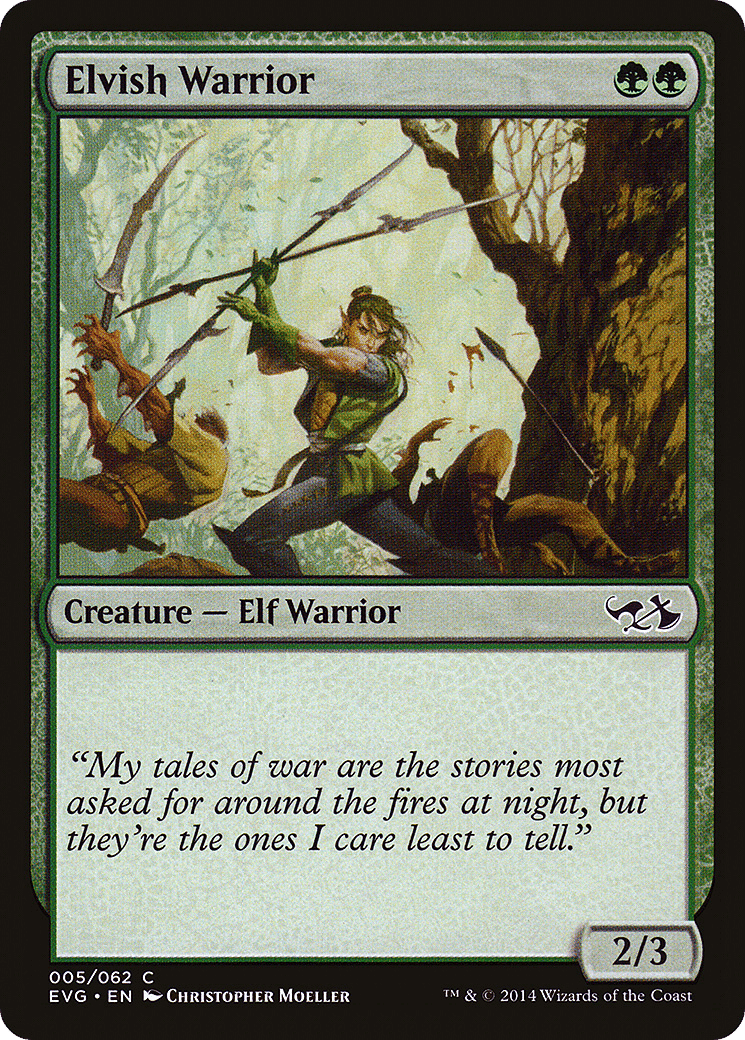 Elvish Warrior — Duel Decks Anthology: Elves vs. Goblins — Magic: The Gathering