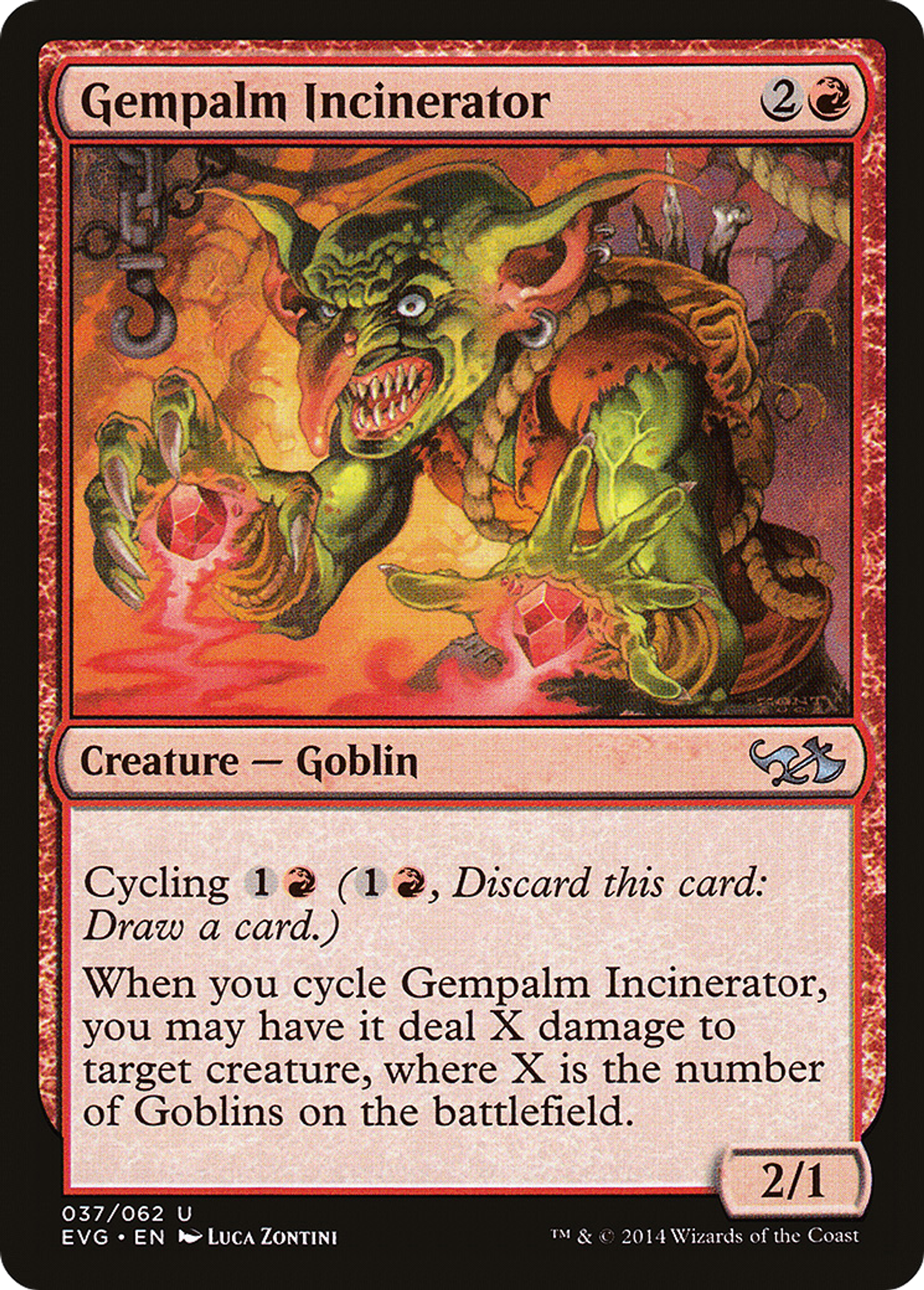 Gempalm Incinerator — Duel Decks Anthology: Elves vs. Goblins — Magic: The Gathering