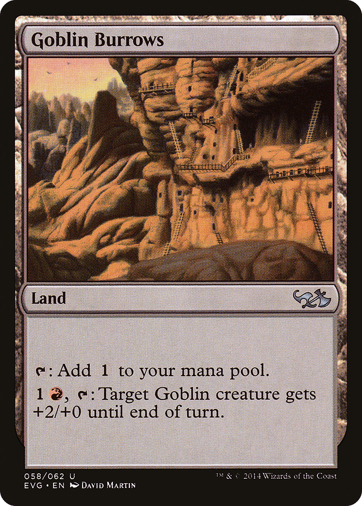 Goblin Burrows — Duel Decks Anthology: Elves vs. Goblins — Magic: The Gathering