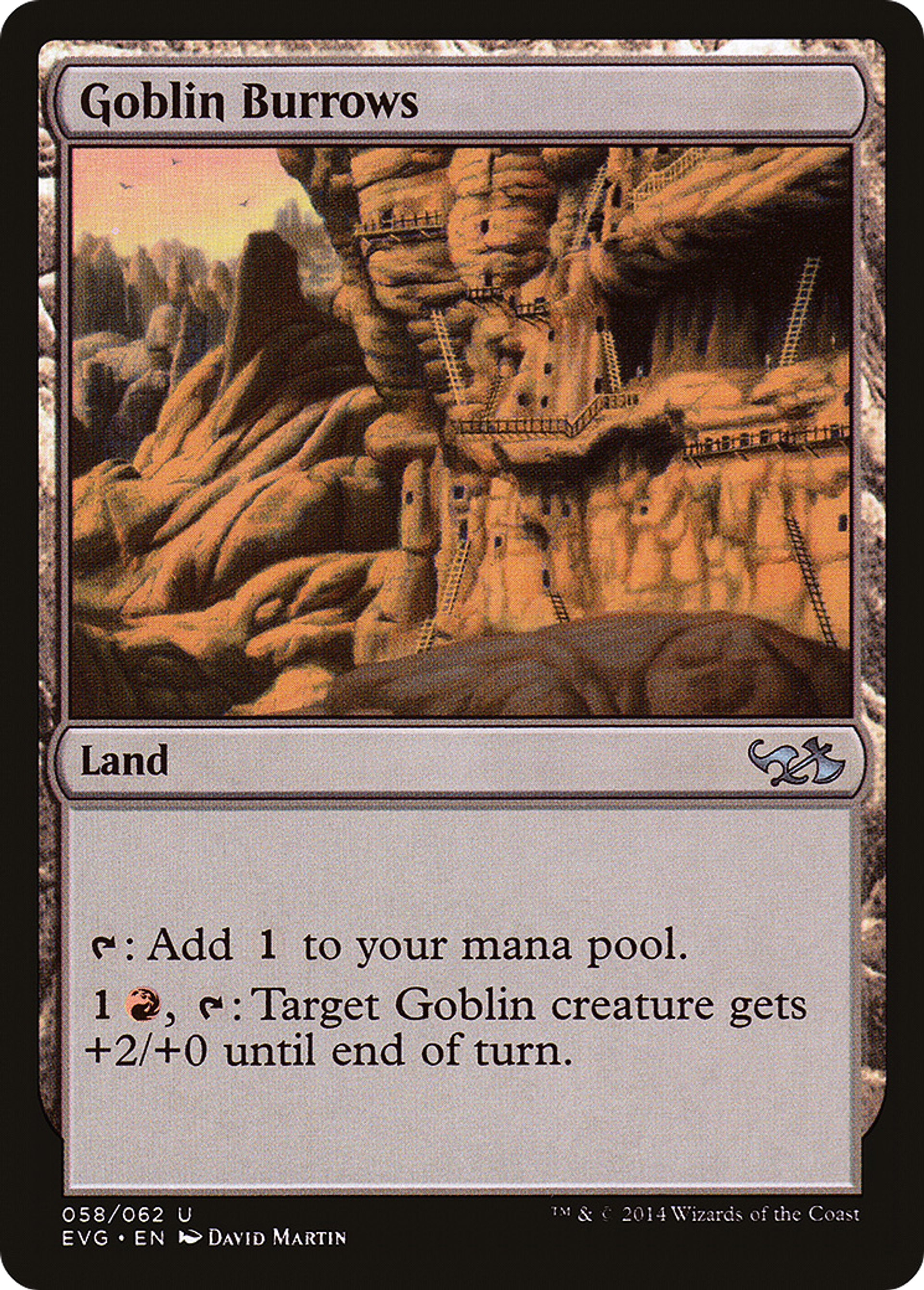 Goblin Burrows — Duel Decks Anthology: Elves vs. Goblins — Magic: The Gathering