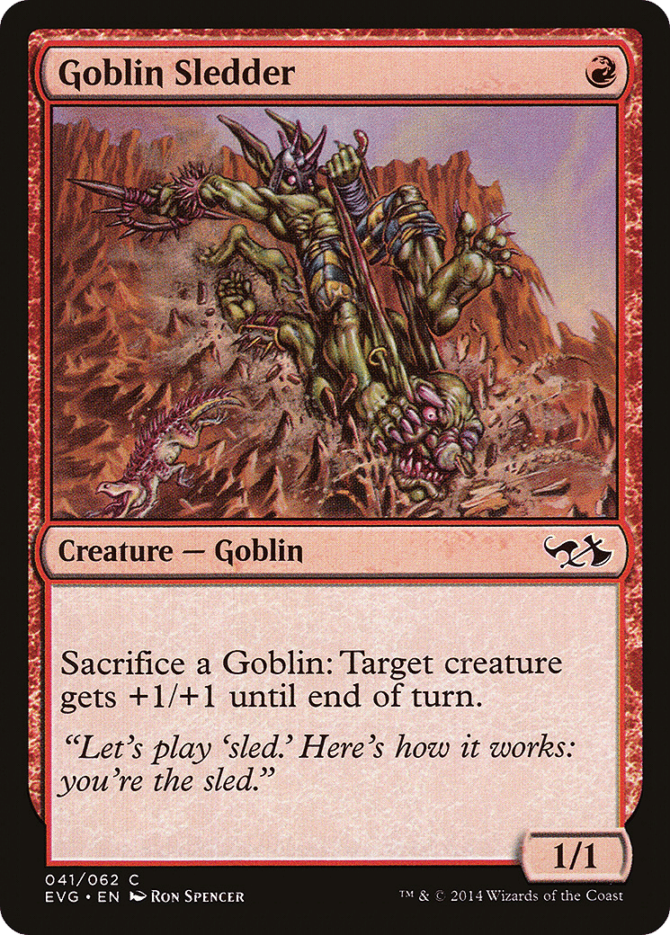 Goblin Sledder — Duel Decks Anthology: Elves vs. Goblins — Magic: The Gathering