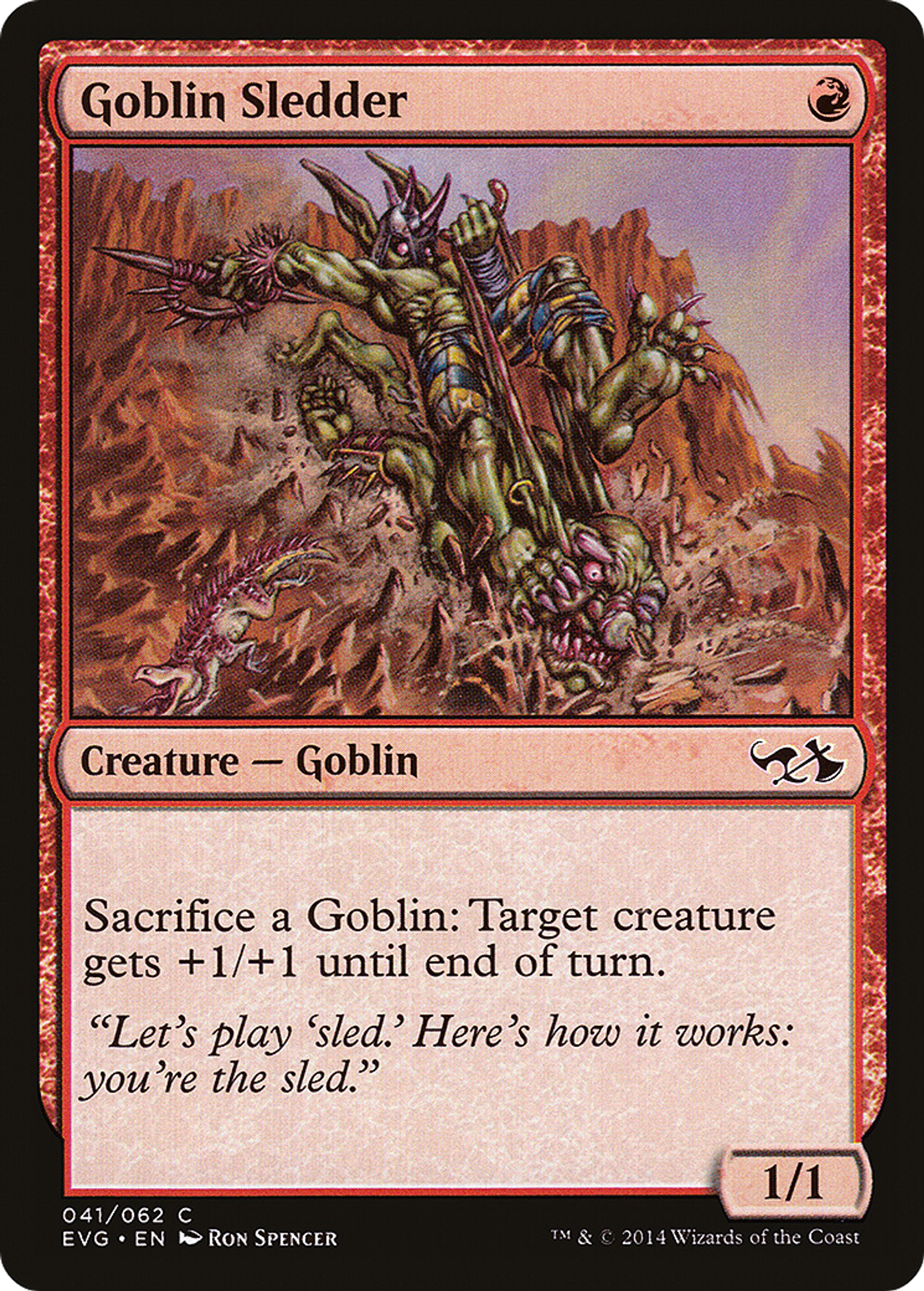 Goblin Sledder — Duel Decks Anthology: Elves vs. Goblins — Magic: The Gathering