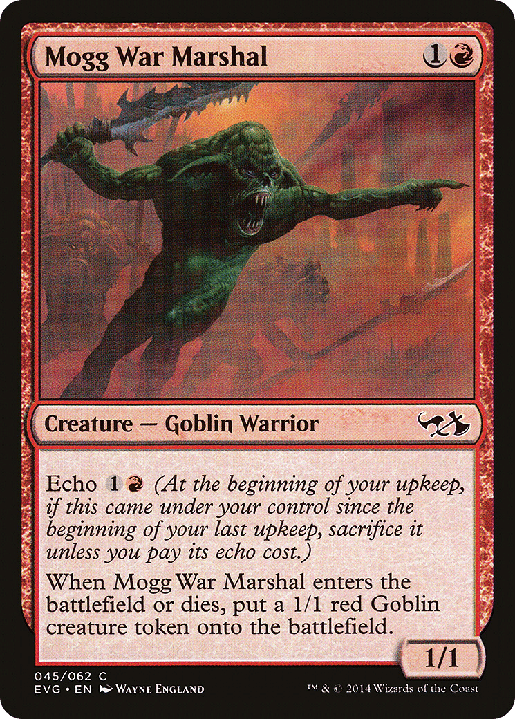 Mogg War Marshal — Duel Decks Anthology: Elves vs. Goblins — Magic: The Gathering