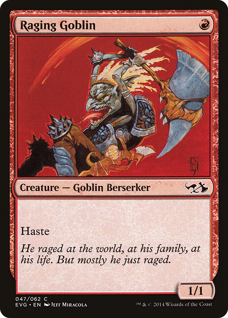 Raging Goblin — Duel Decks Anthology: Elves vs. Goblins — Magic: The Gathering