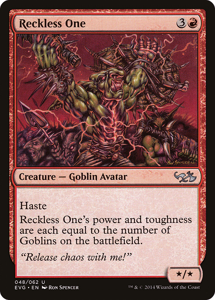 Reckless One — Duel Decks Anthology: Elves vs. Goblins — Magic: The Gathering