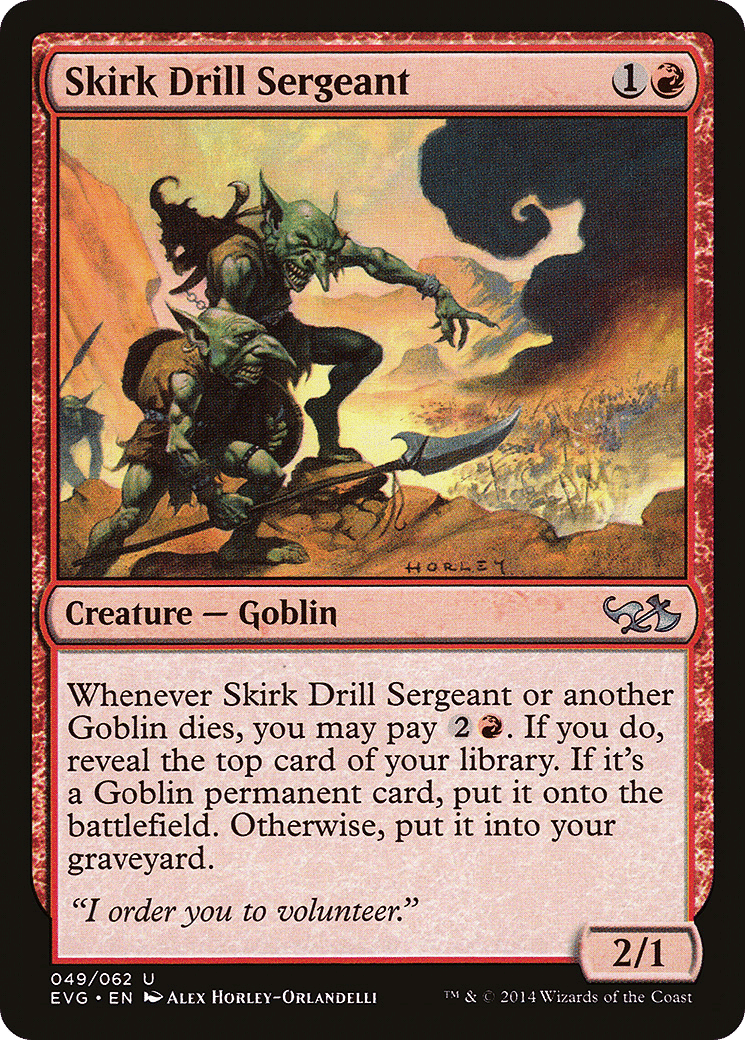Skirk Drill Sergeant — Duel Decks Anthology: Elves vs. Goblins — Magic: The Gathering