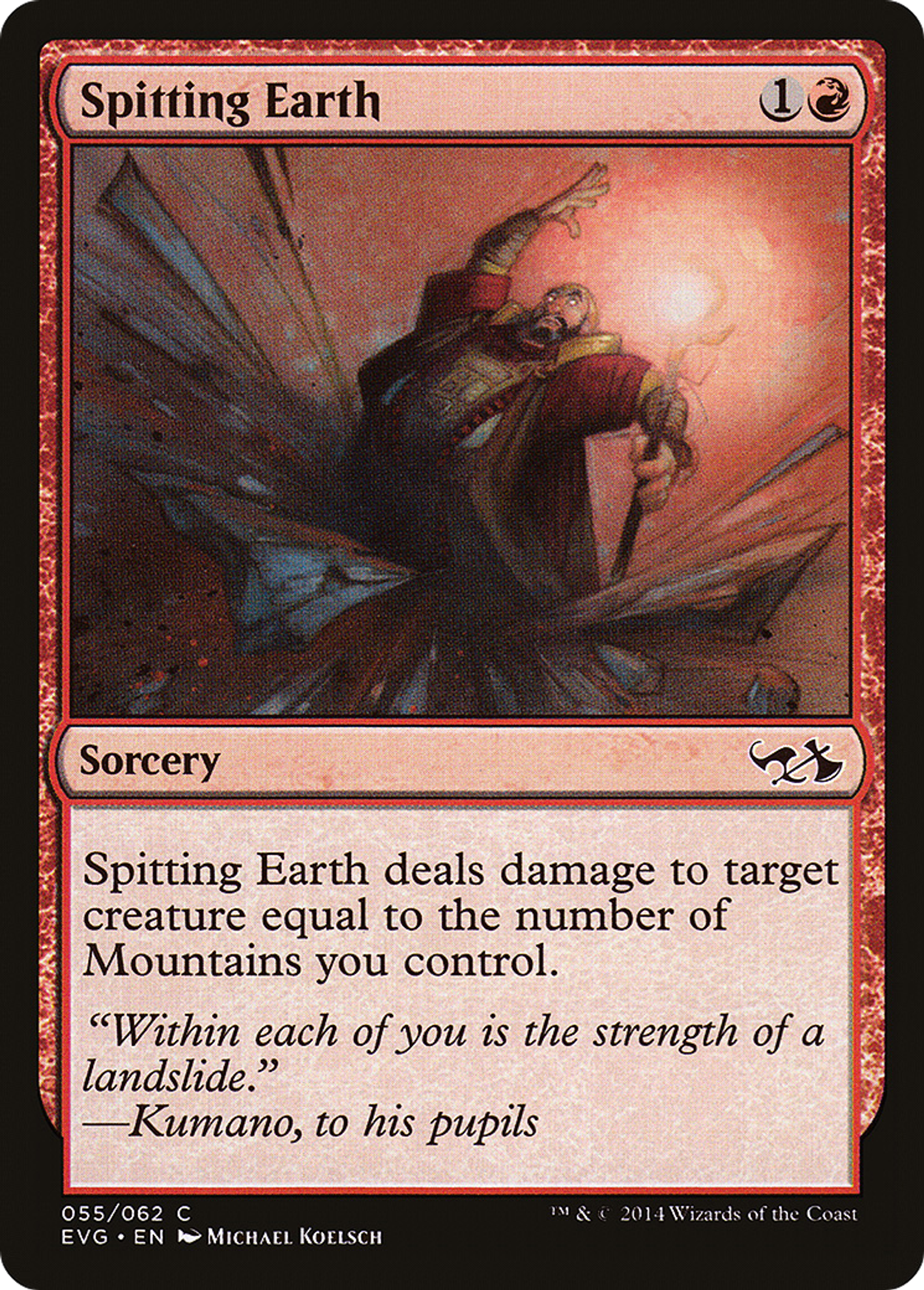 Spitting Earth — Duel Decks Anthology: Elves vs. Goblins — Magic: The Gathering