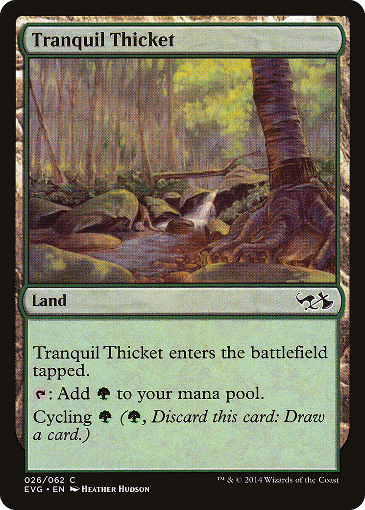 Tranquil Thicket — Duel Decks Anthology: Elves vs. Goblins — Magic: The Gathering