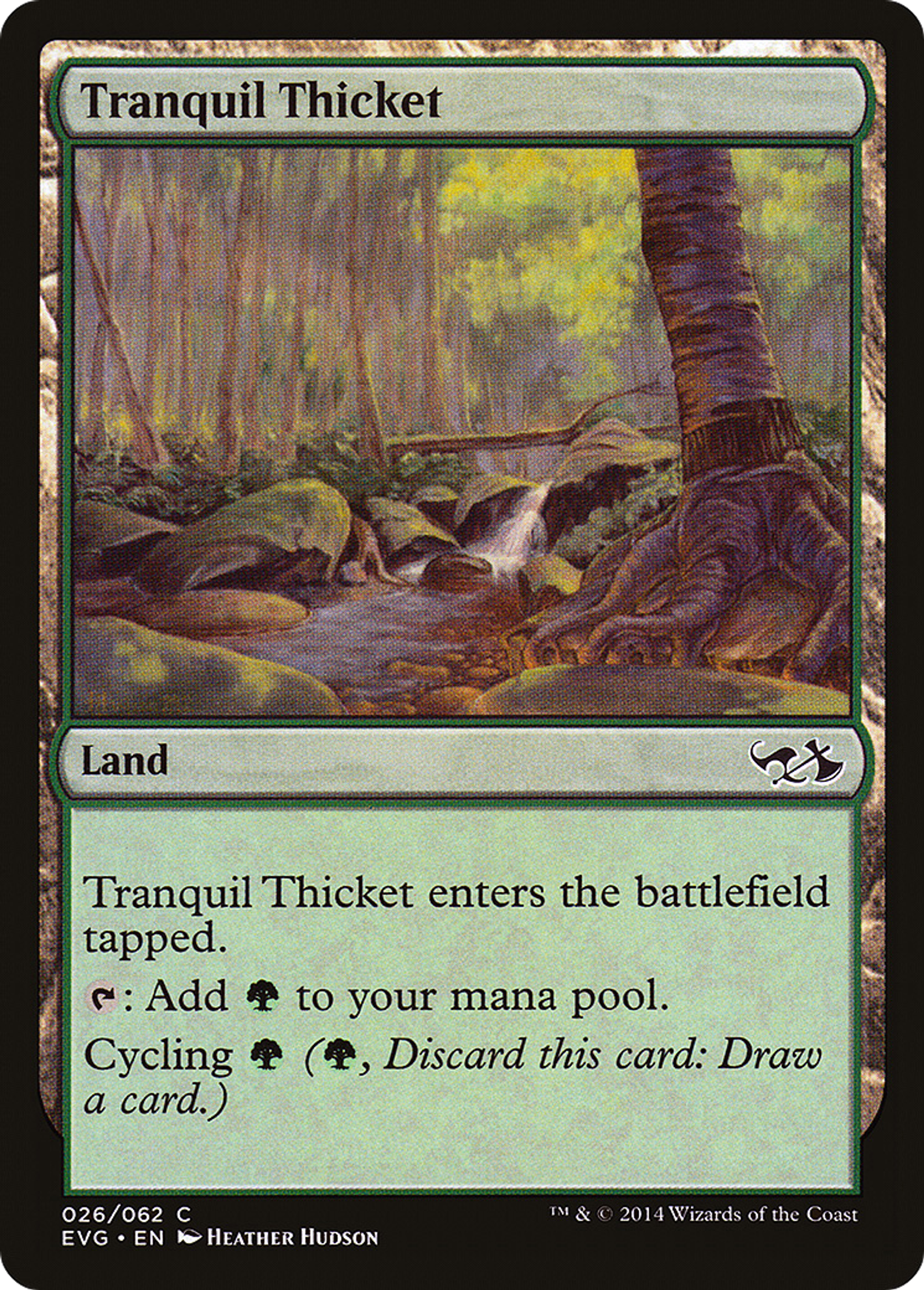 Tranquil Thicket — Duel Decks Anthology: Elves vs. Goblins — Magic: The Gathering