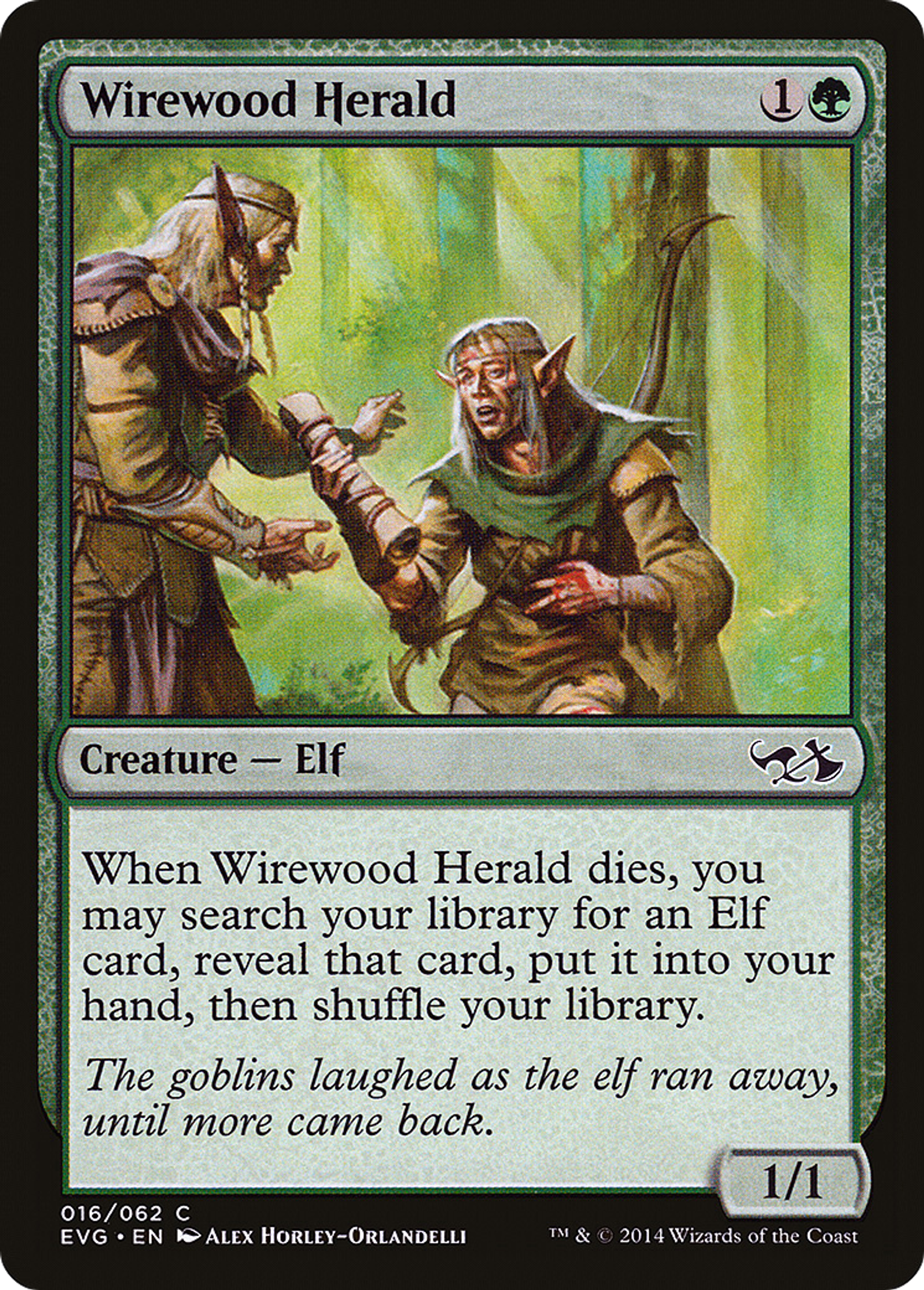 Wirewood Herald — Duel Decks Anthology: Elves vs. Goblins — Magic: The Gathering
