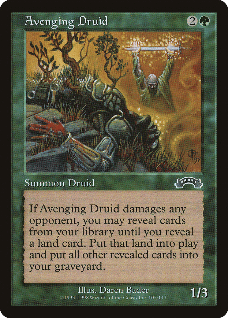 Avenging Druid — Exodus — Magic: The Gathering