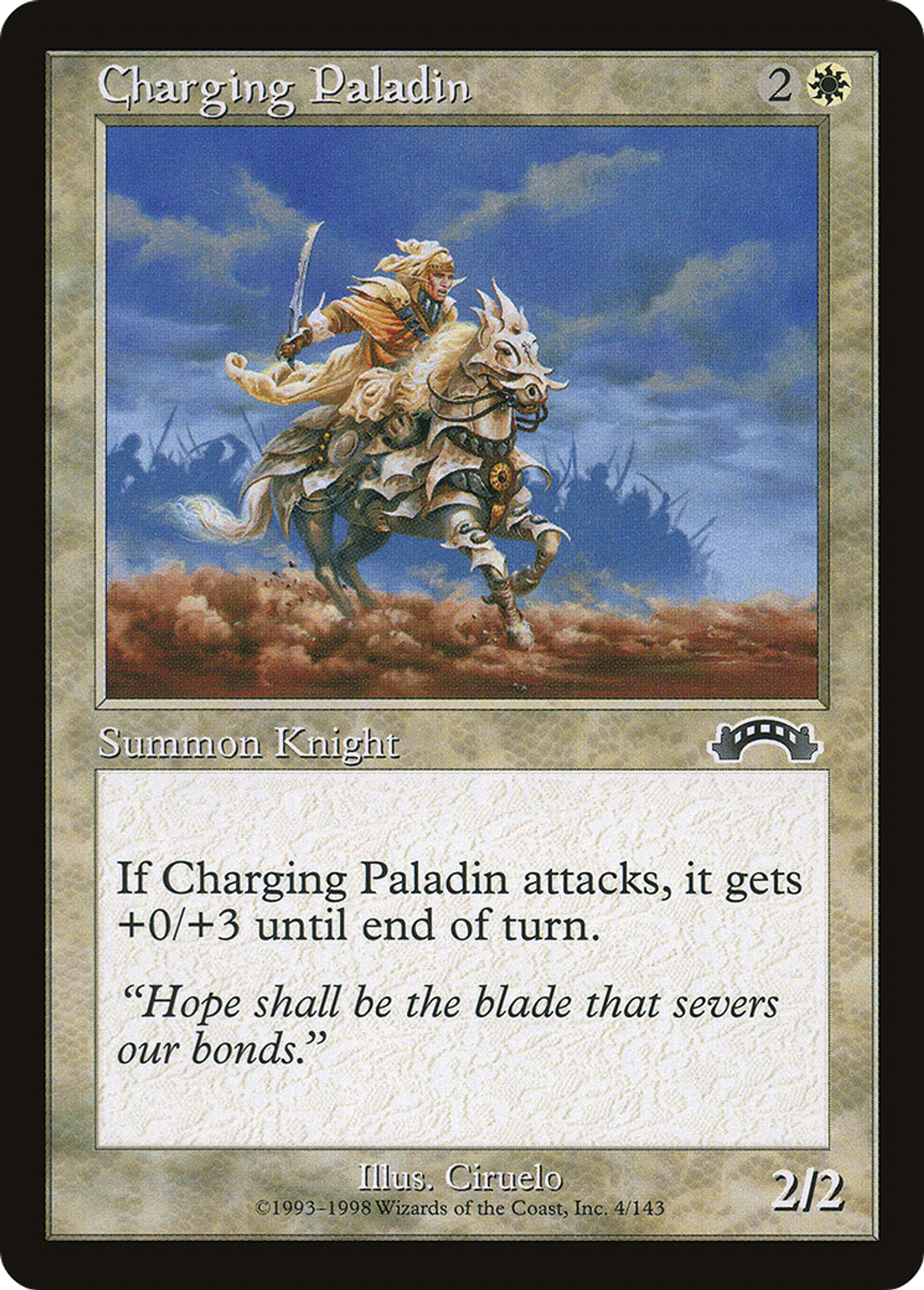 Charging Paladin — Exodus — Magic: The Gathering