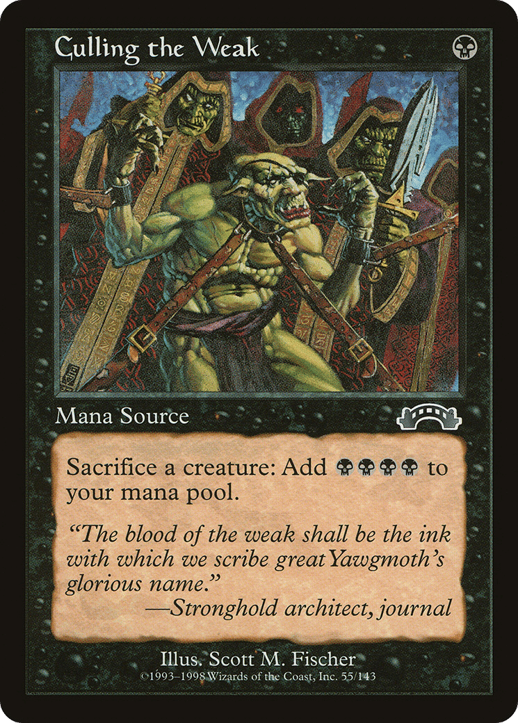 Culling the Weak — Exodus — Magic: The Gathering