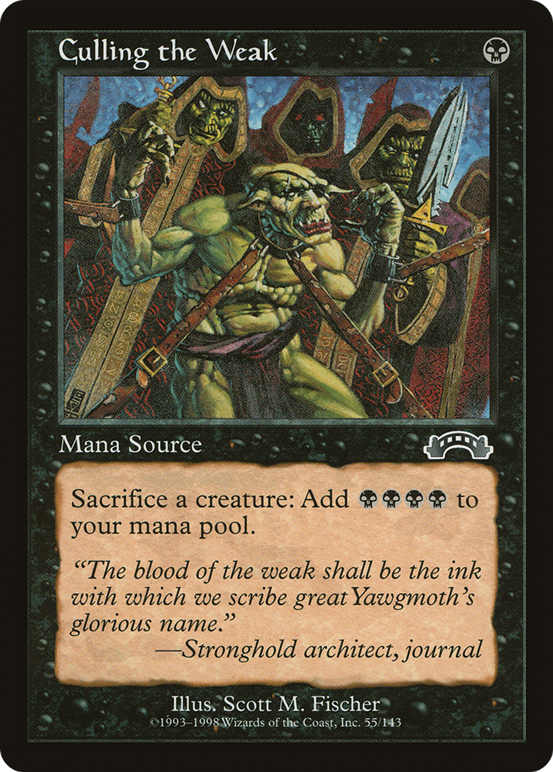 Sacrifice des faibles — Exodus — Magic: The Gathering