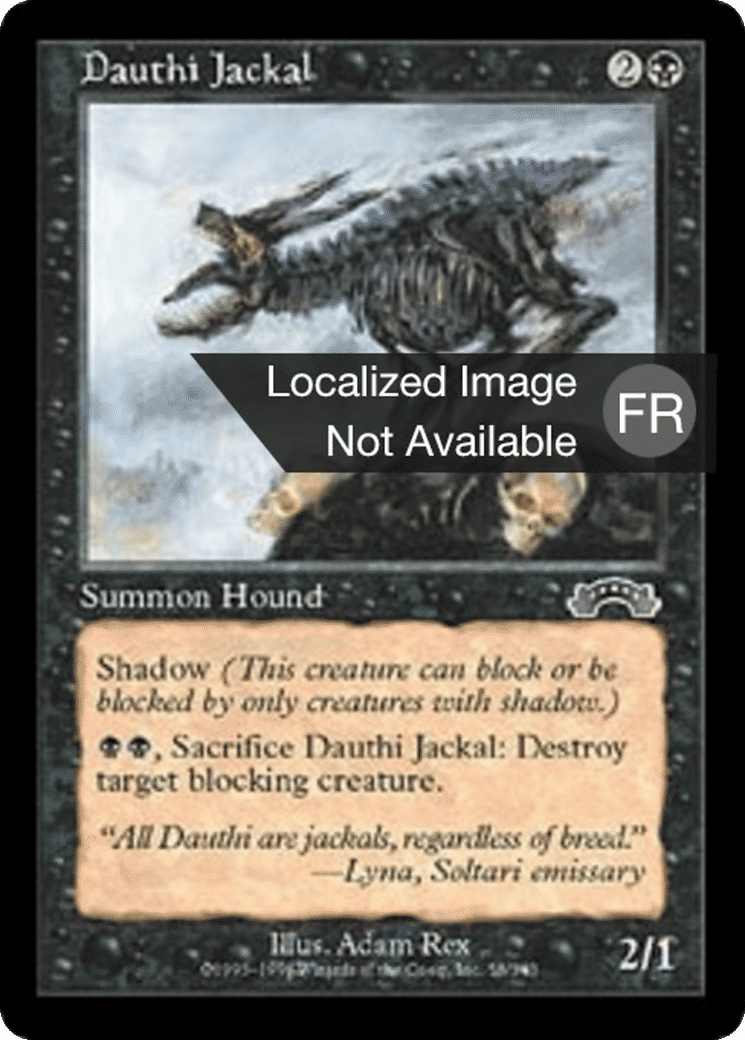 Chacal dauthi — Exodus — Magic: The Gathering