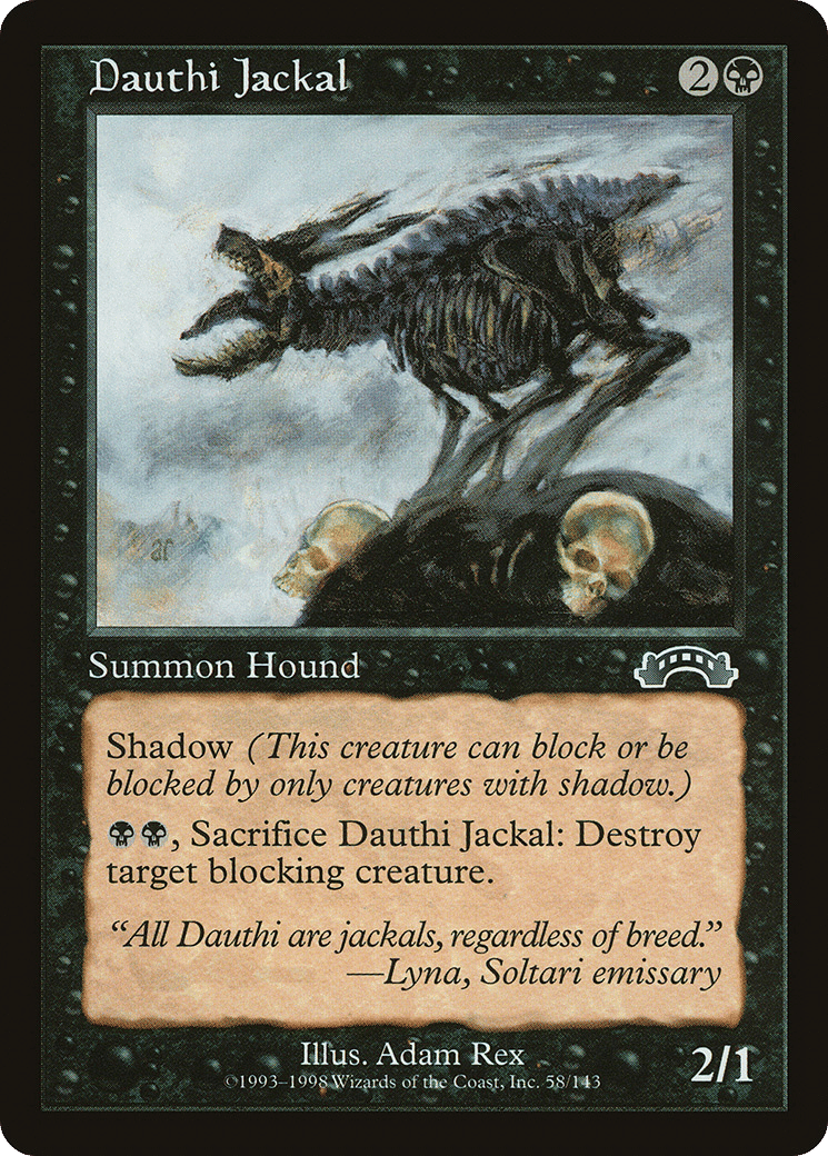 Dauthi Jackal — Exodus — Magic: The Gathering